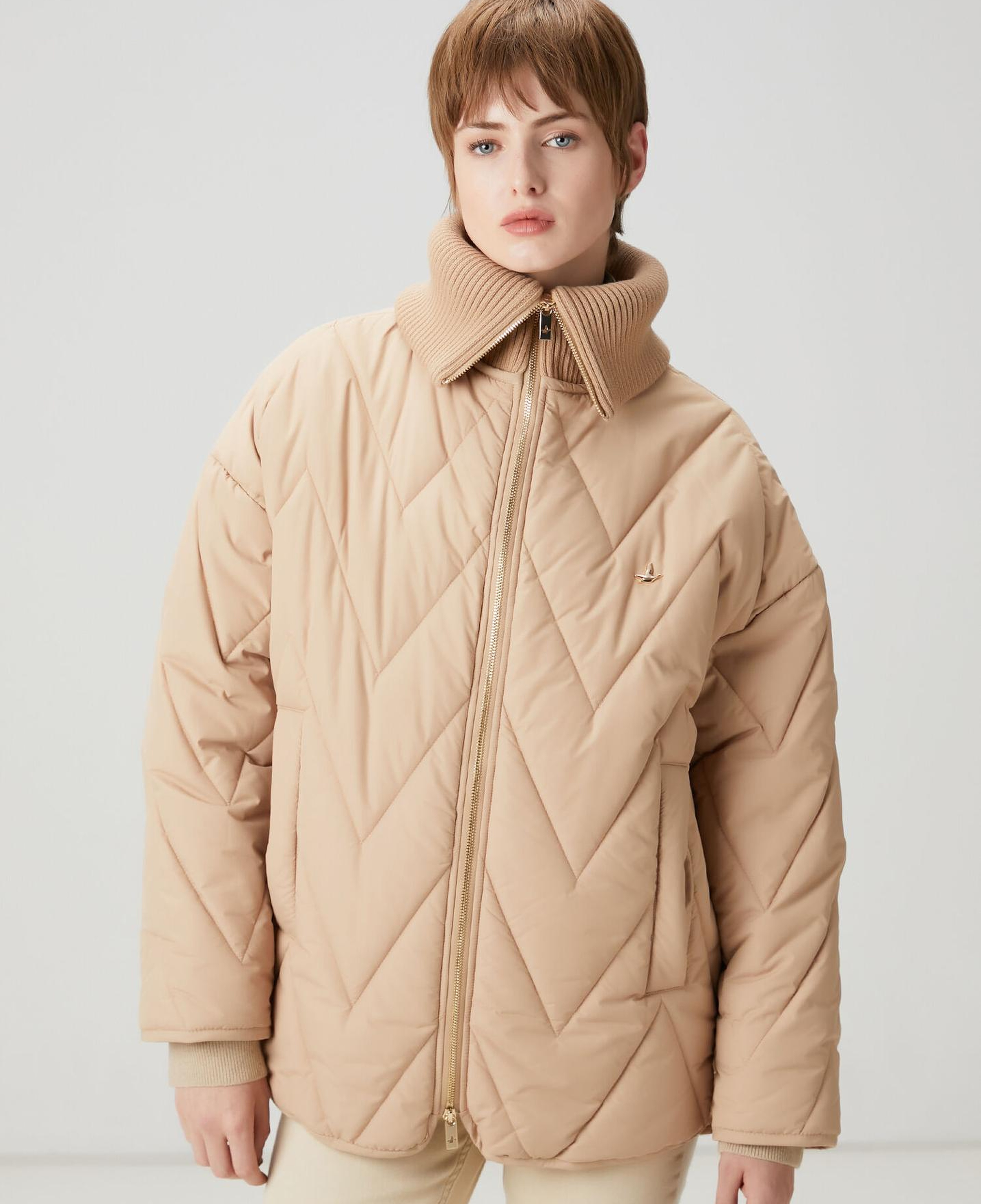 Beymen Club Kadın Camel Zikzak Kapitoneli Mont