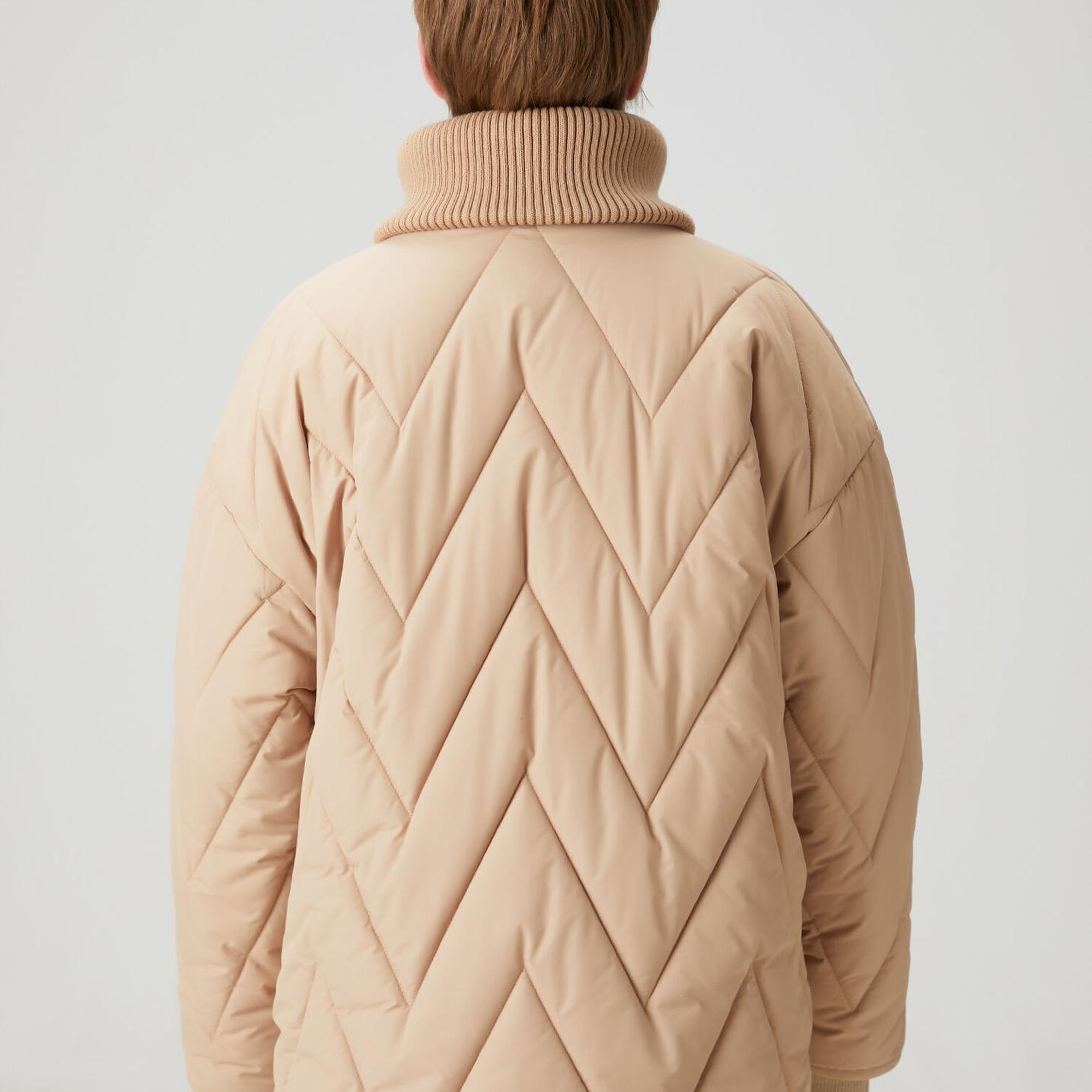 Beymen Club Kadın Camel Zikzak Kapitoneli Mont