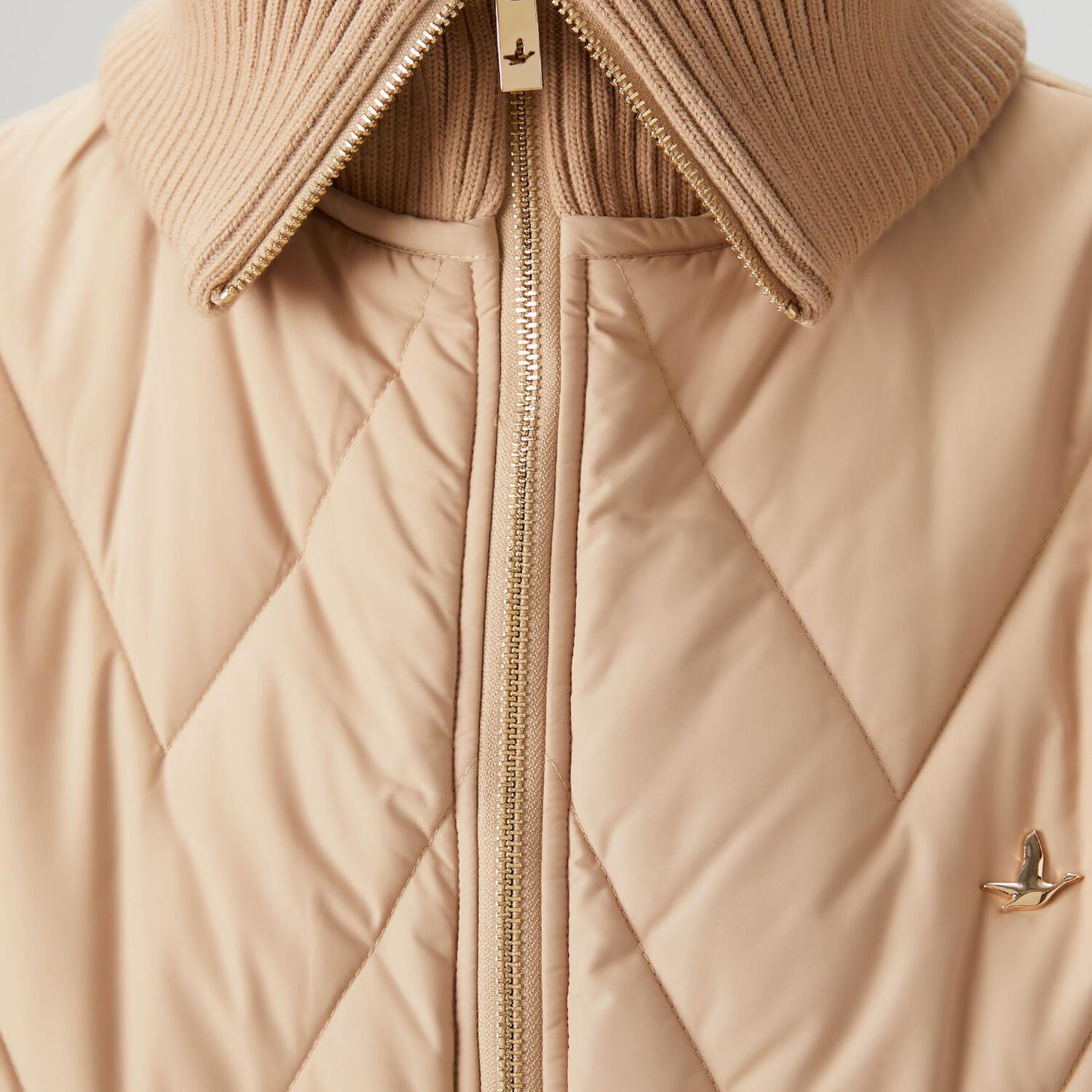 Beymen Club Kadın Camel Zikzak Kapitoneli Mont