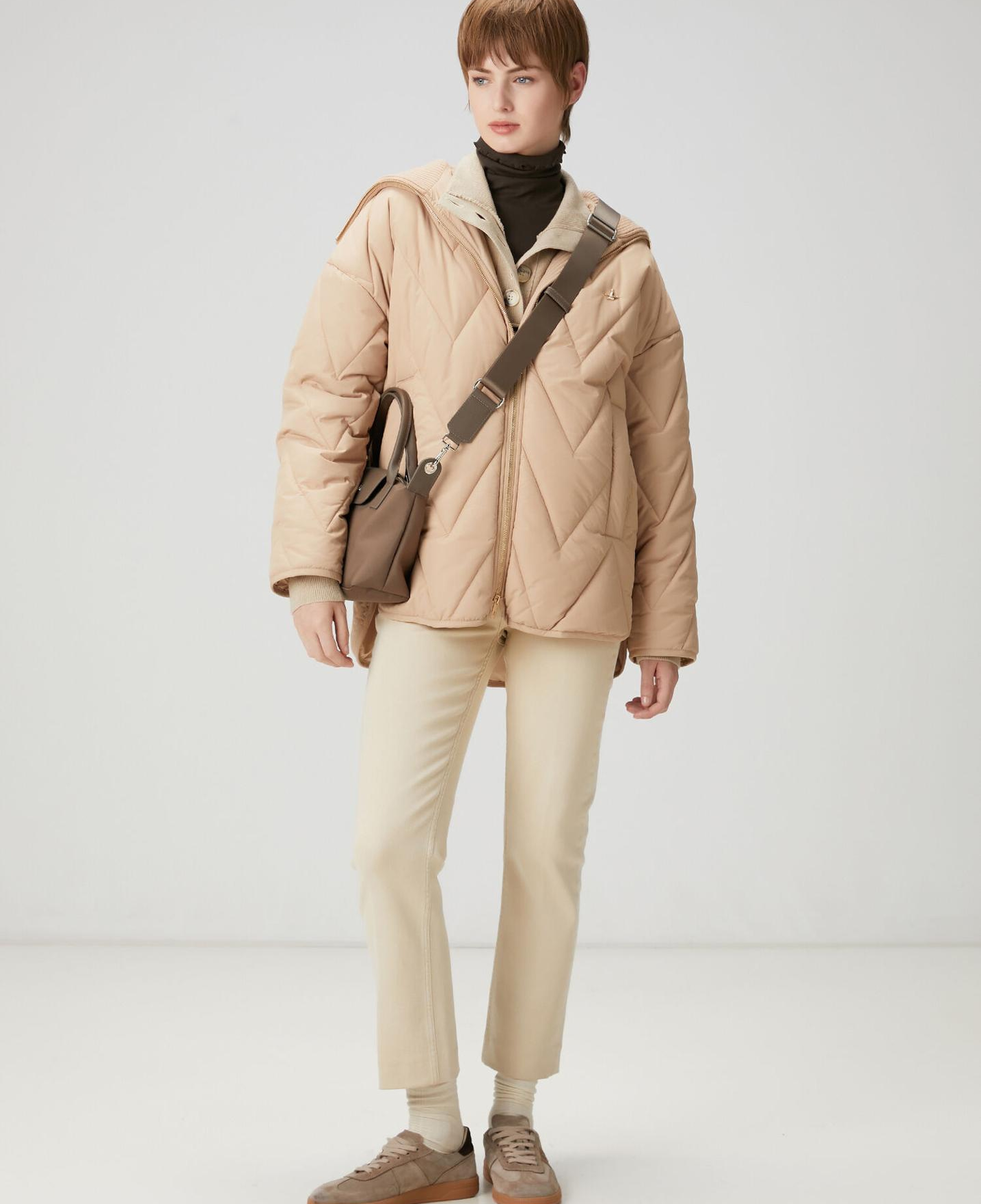 Beymen Club Kadın Camel Zikzak Kapitoneli Mont