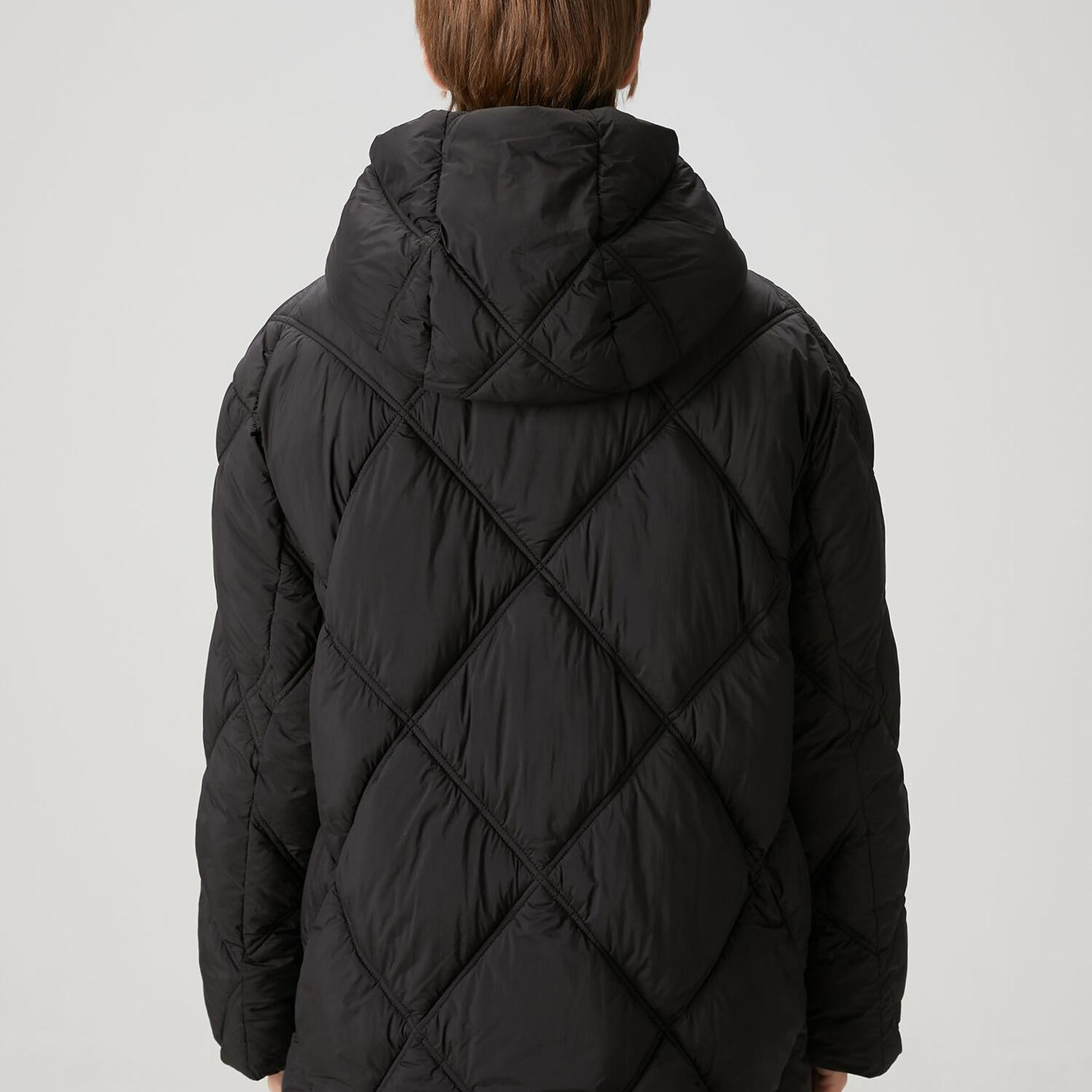 Beymen Club Kadın Siyah Kapüşonlu Puffer Mont