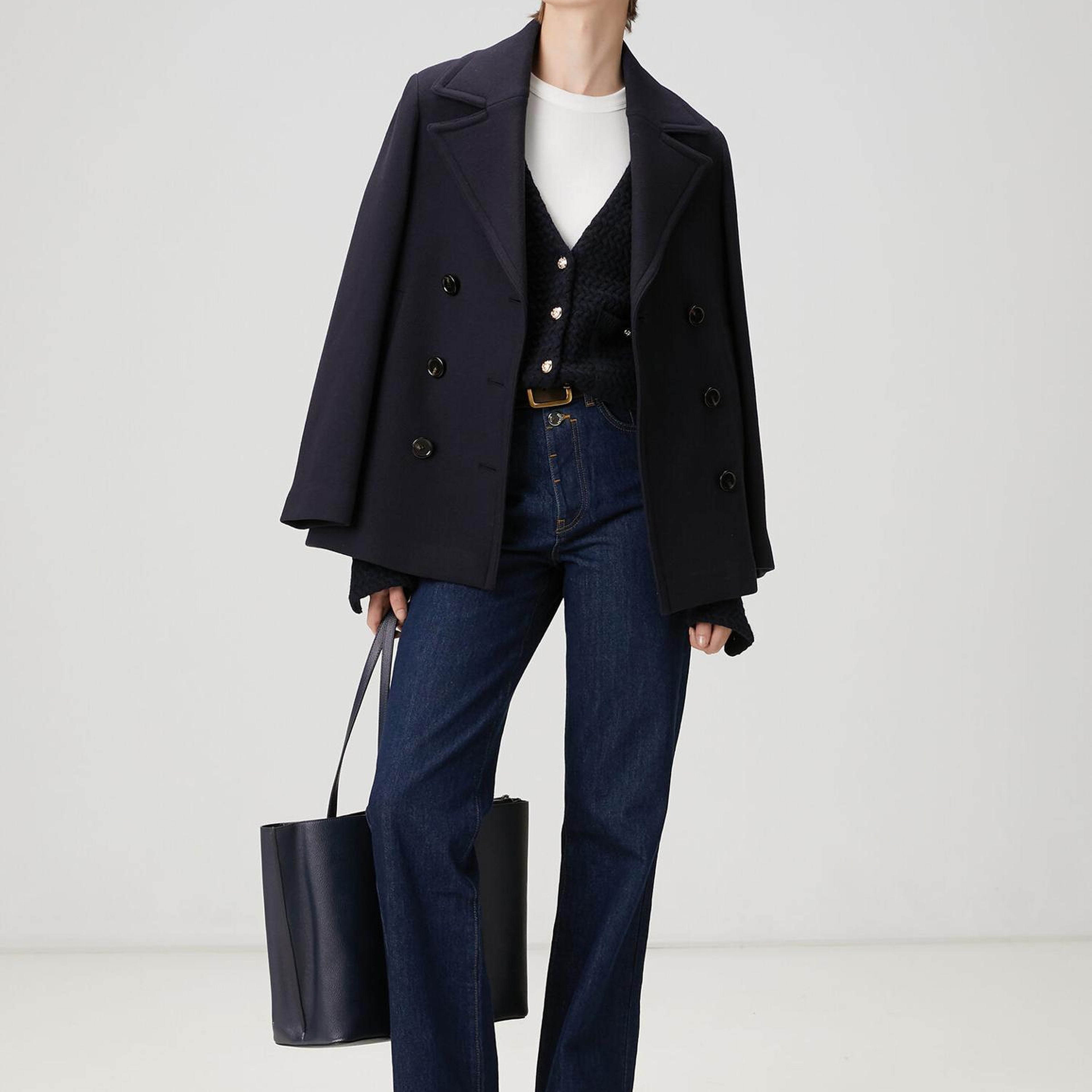 Beymen Club Kadın Lacivert Yün Triko Ceket