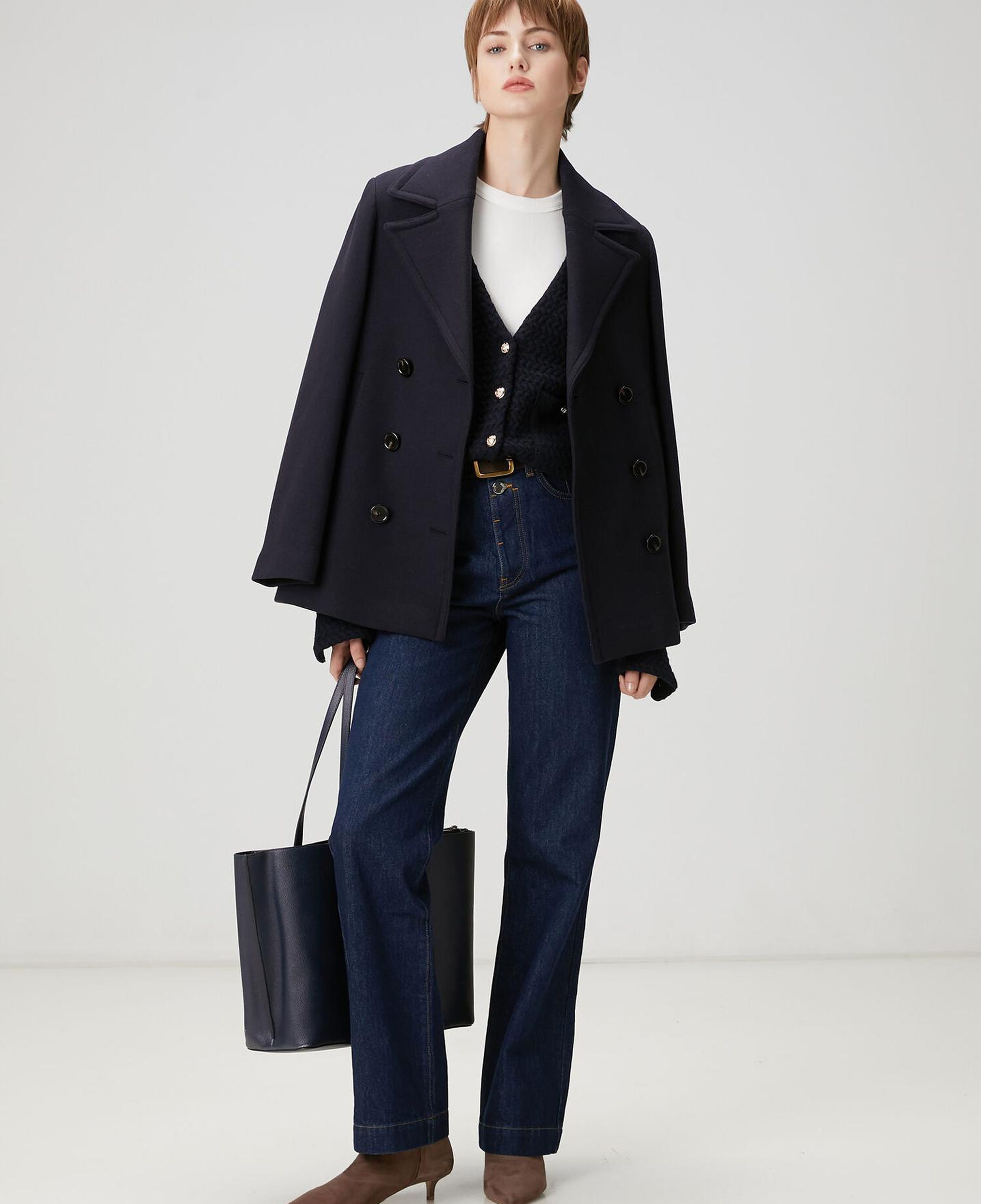 Beymen Club Kadın Lacivert Yün Triko Ceket