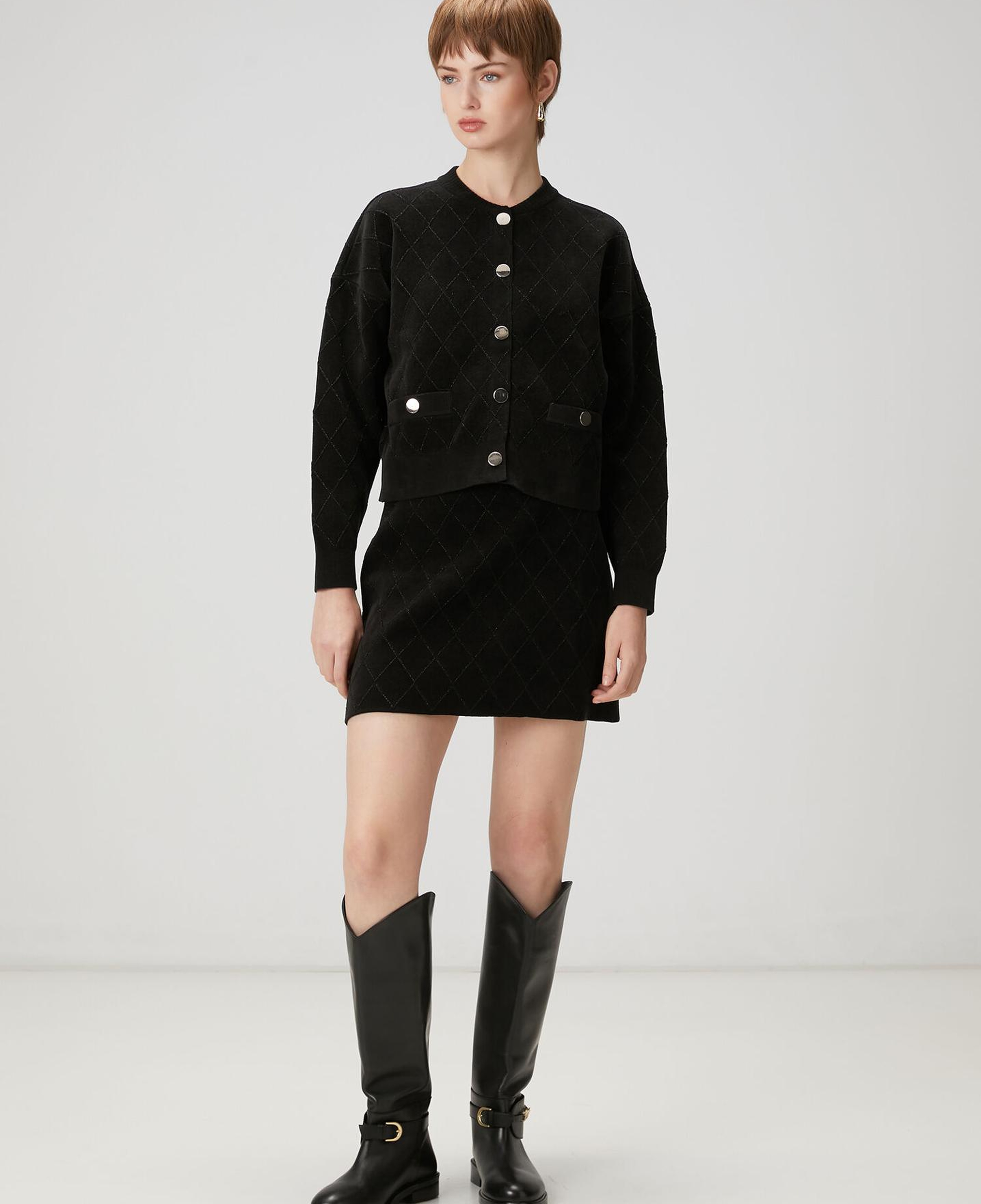 Beymen Club Kadın Siyah Mini Triko Etek