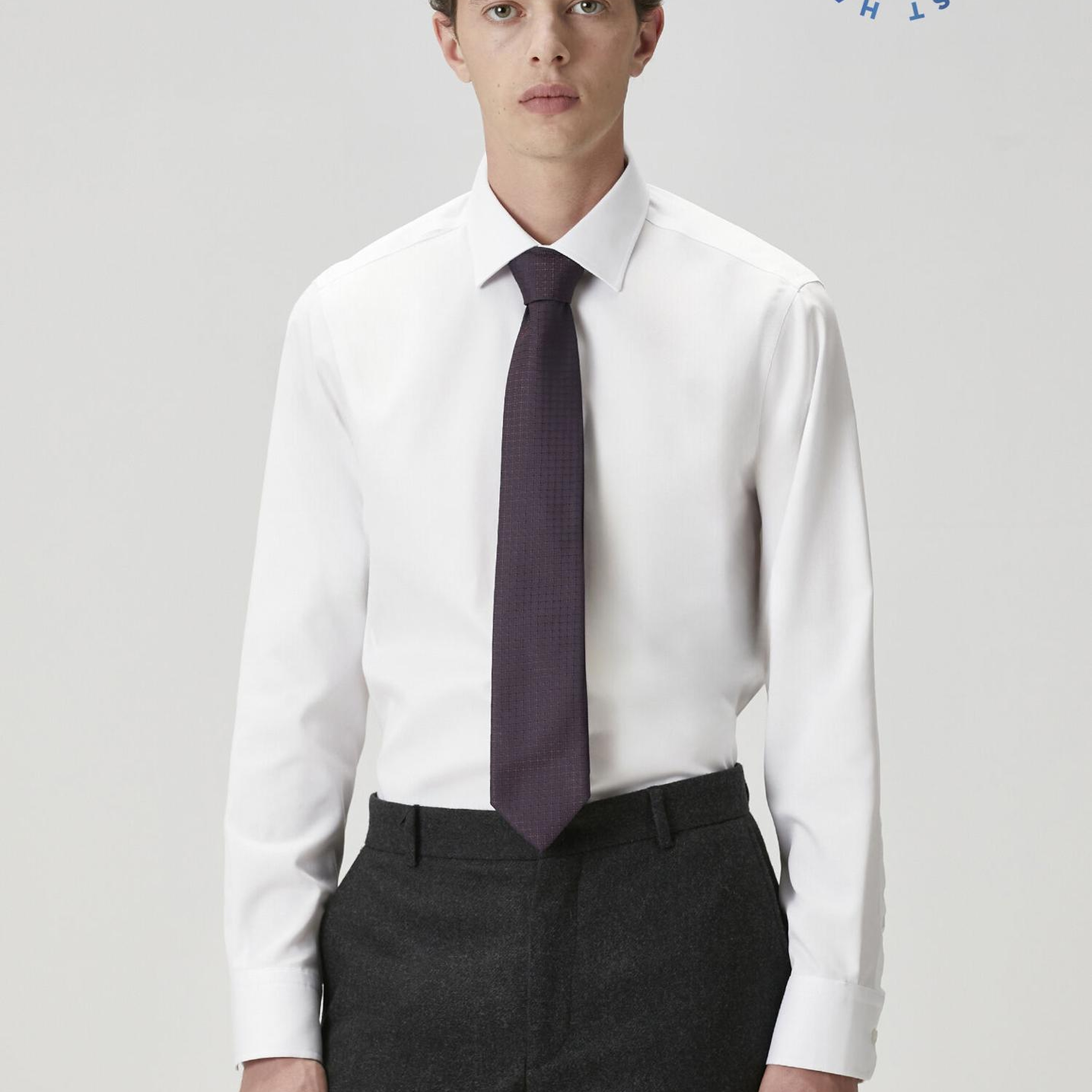 Beymen Club Erkek Comfort Fit Beyaz Armürlü Non-iron Gömlek