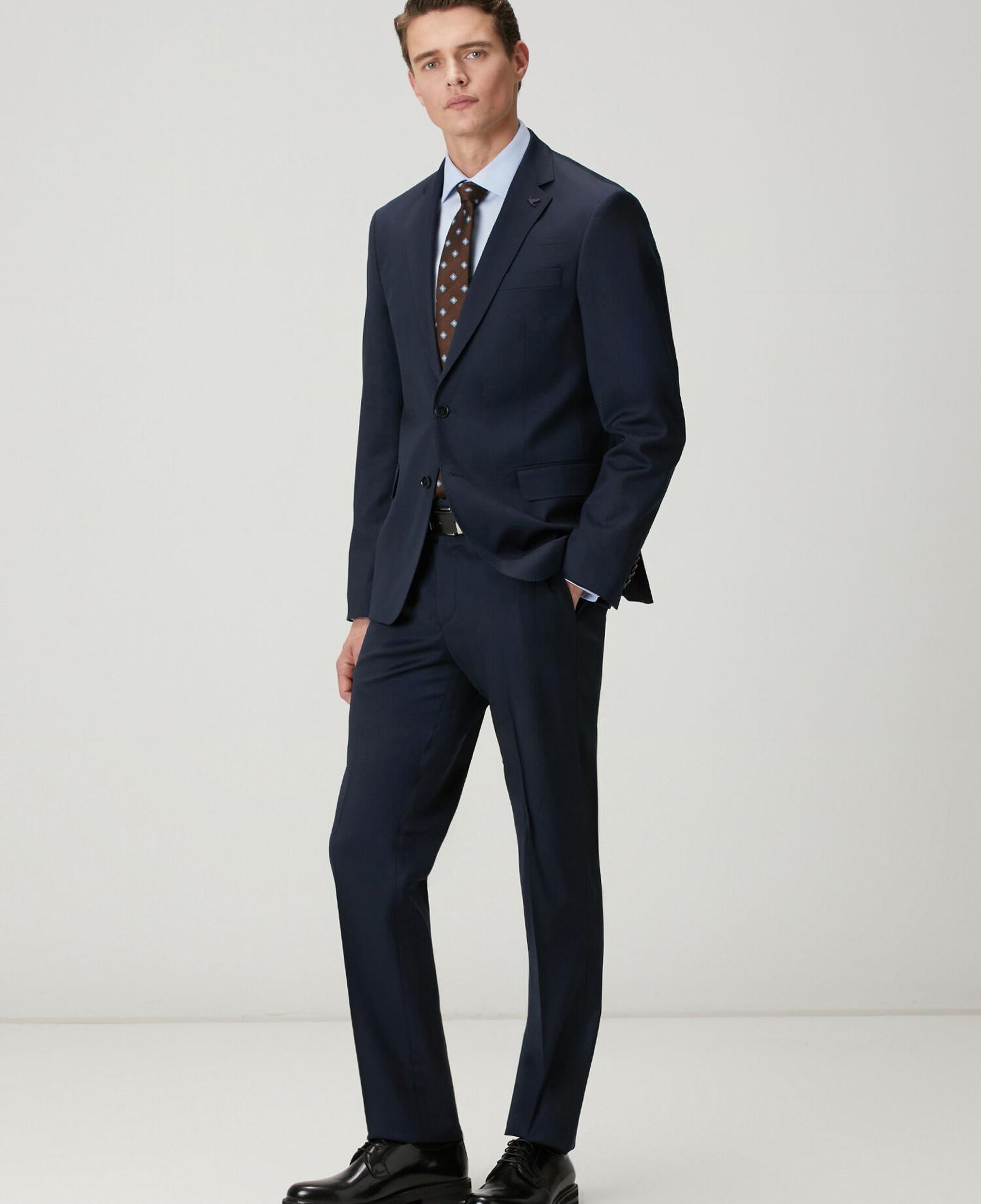 Beymen Club Erkek Slim Fit Açık Mavi Armürlü Non-Iron Gömlek