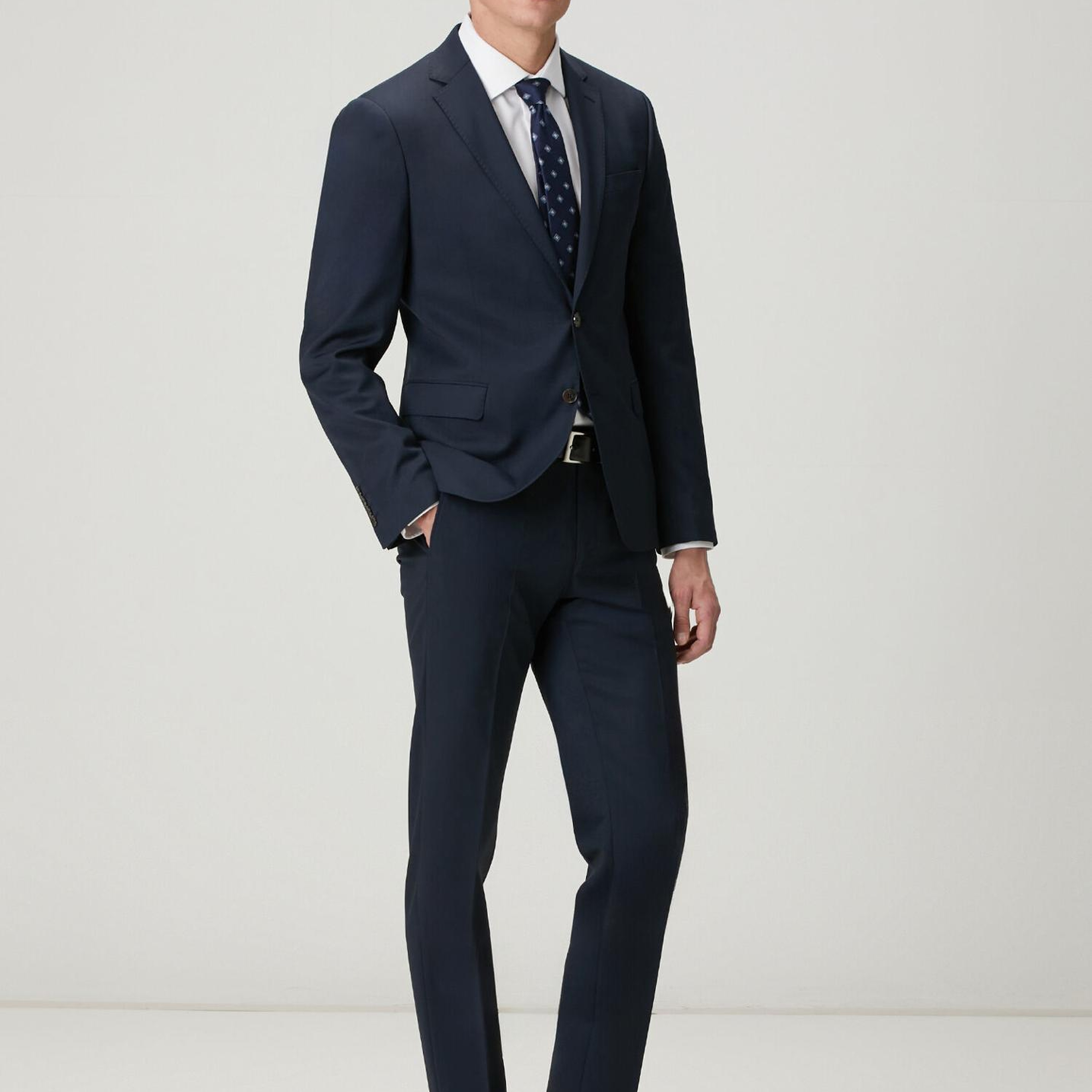 Beymen Club Erkek Slim Fit Beyaz Armürlü Non-iron Gömlek