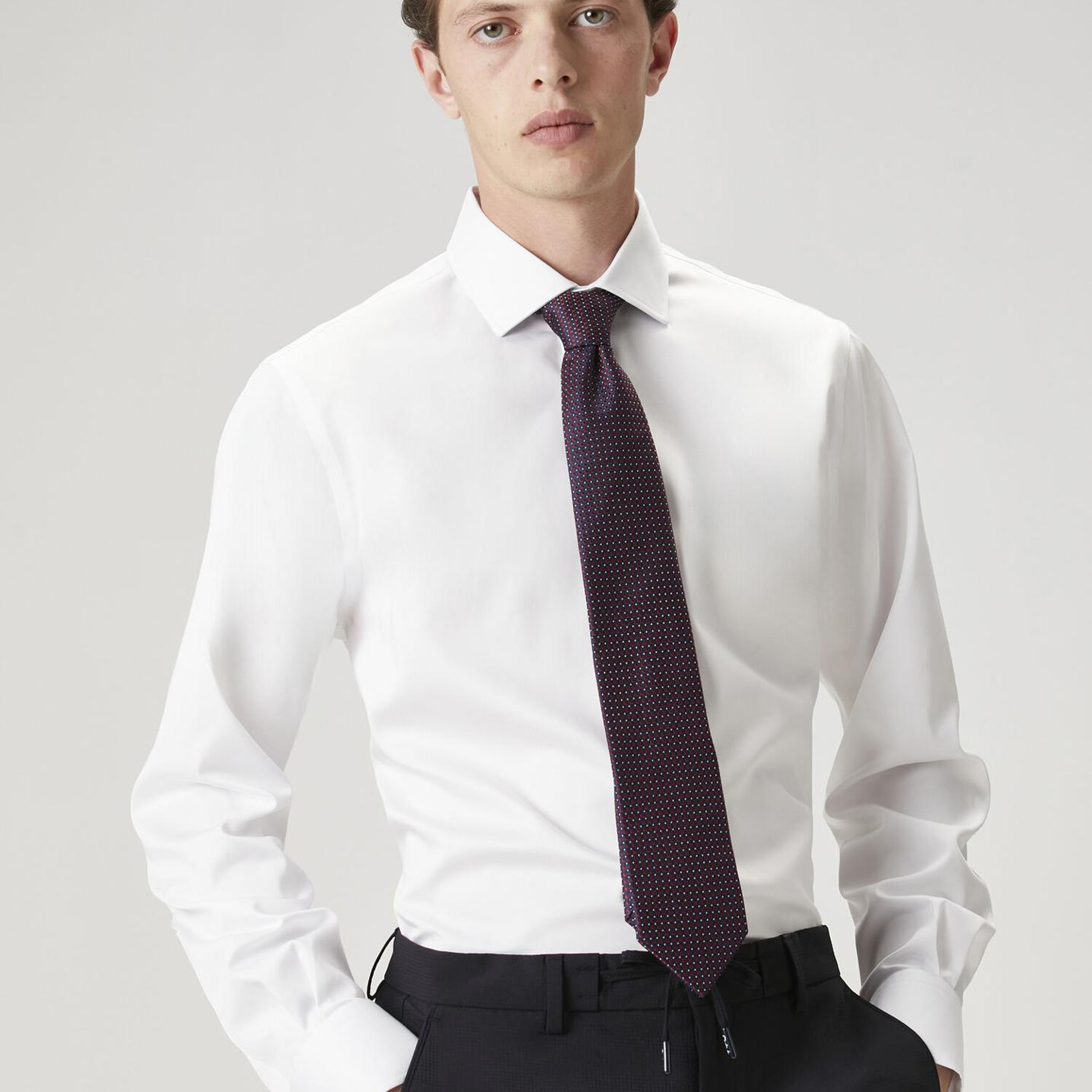 Beymen Club Erkek Custom Fit Beyaz Non-Iron Gömlek