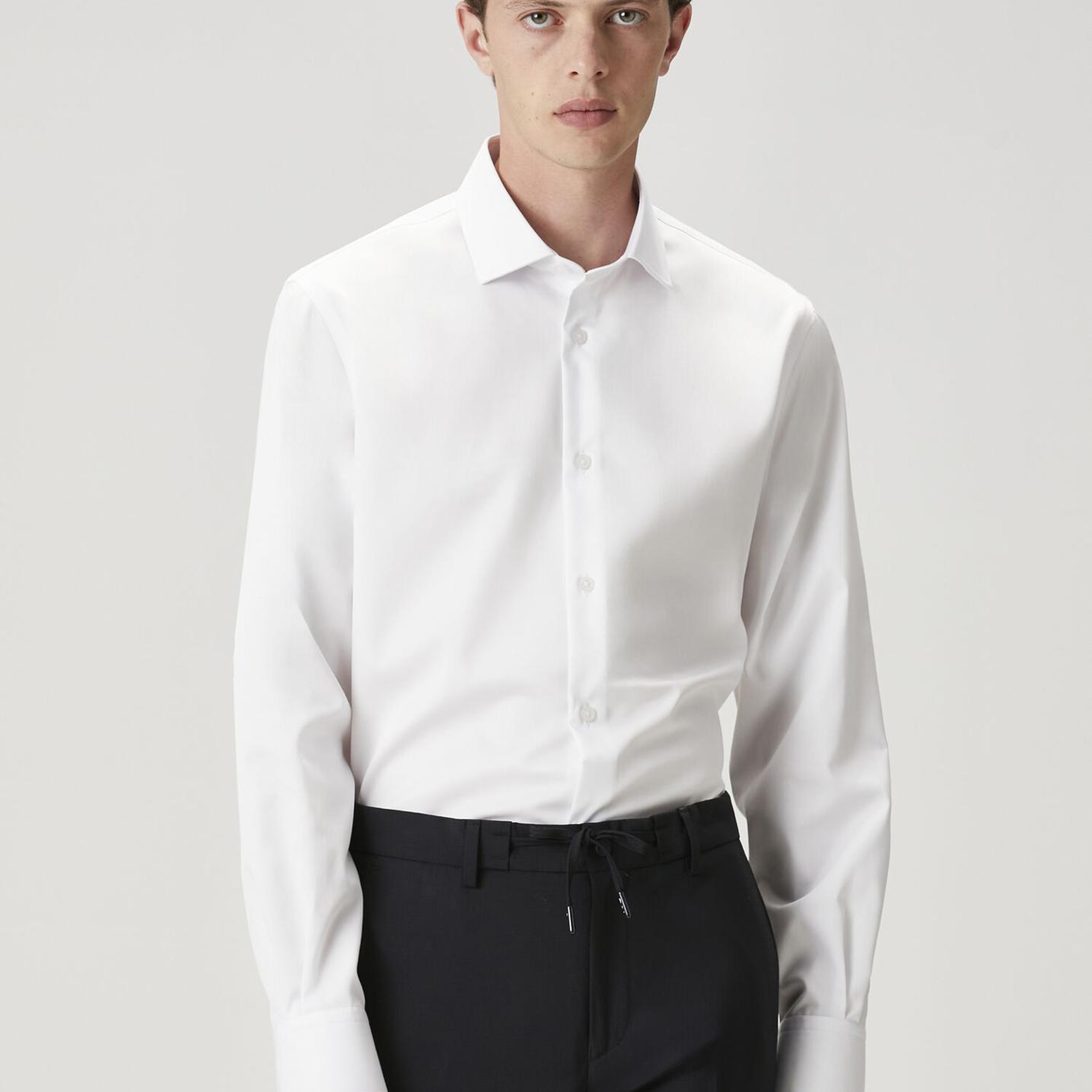 Beymen Club Erkek Custom Fit Beyaz Non-Iron Gömlek