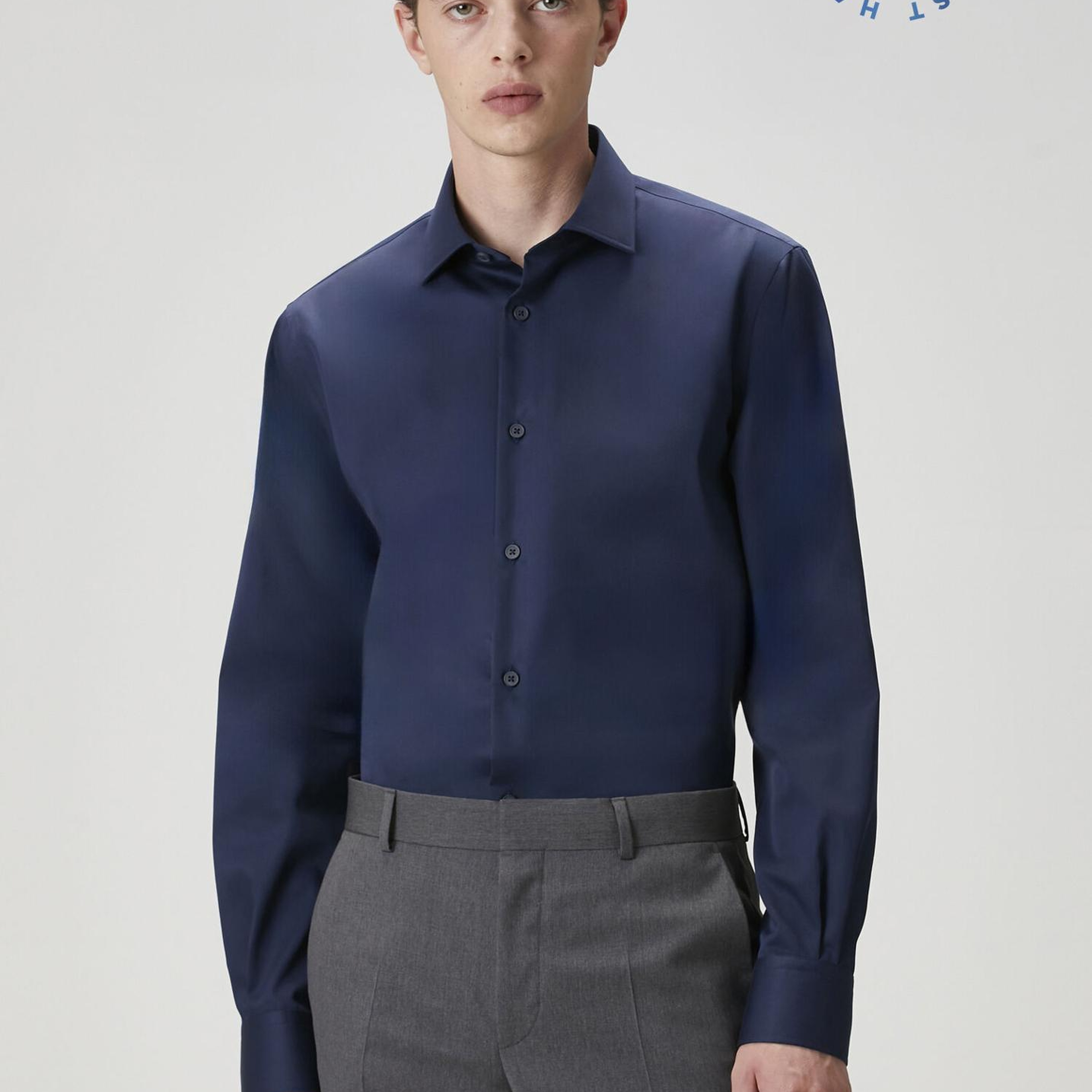 Beymen Club Erkek Custom Fit Lacivert Non-iron Gömlek