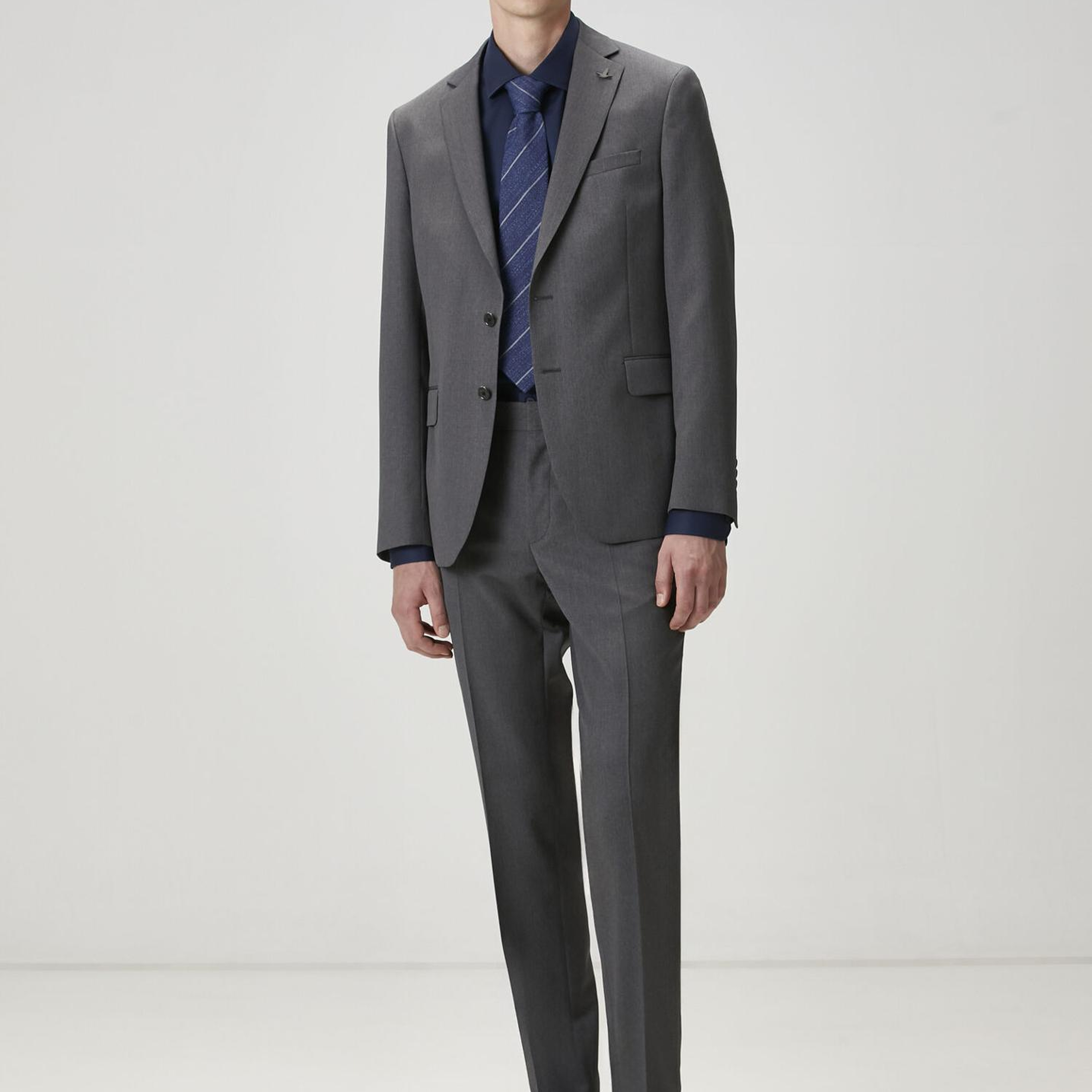 Beymen Club Erkek Custom Fit Lacivert Non-iron Gömlek