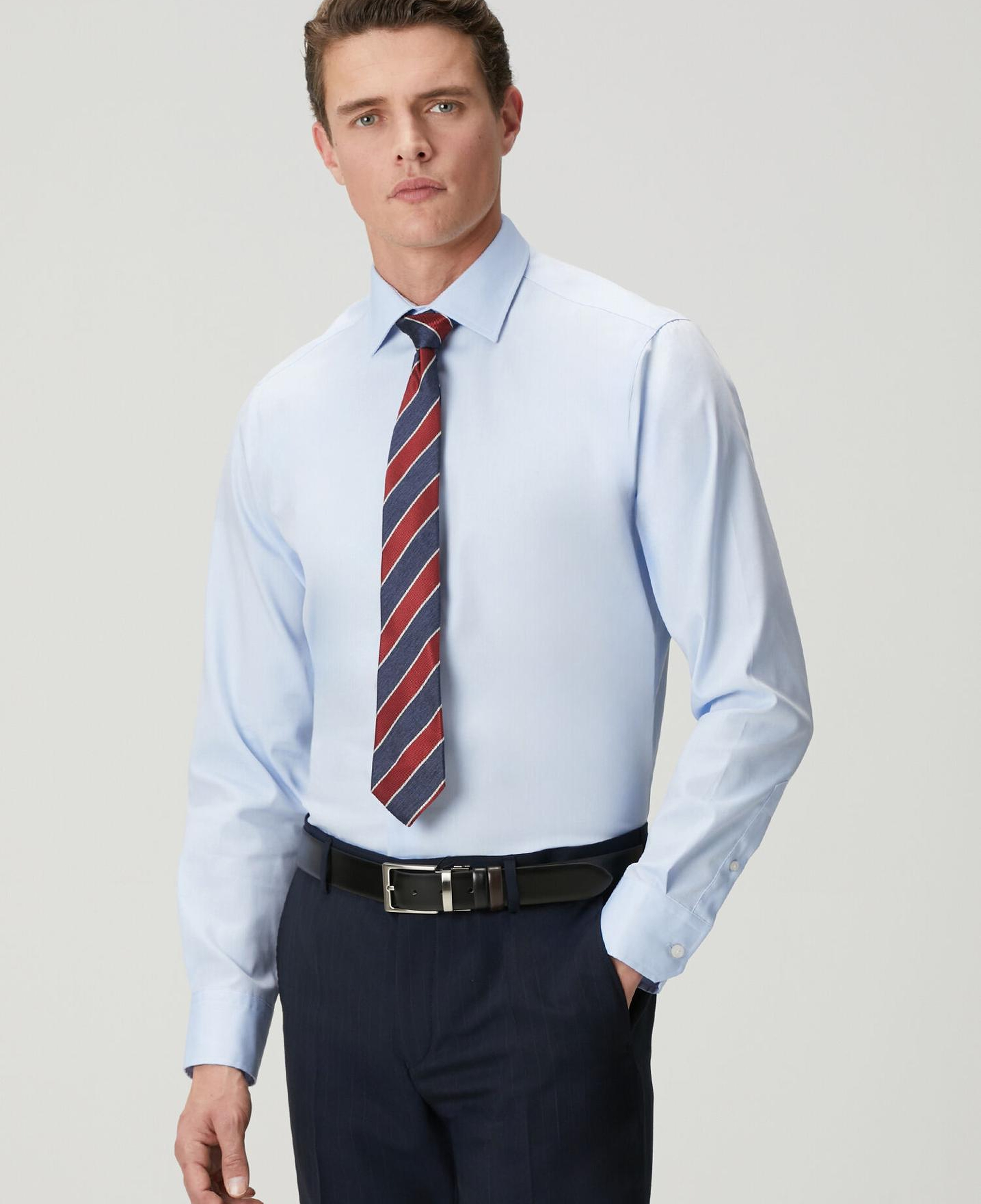 Beymen Club Erkek Comfort Fit Açık Mavi Non-iron Oxford Gömlek