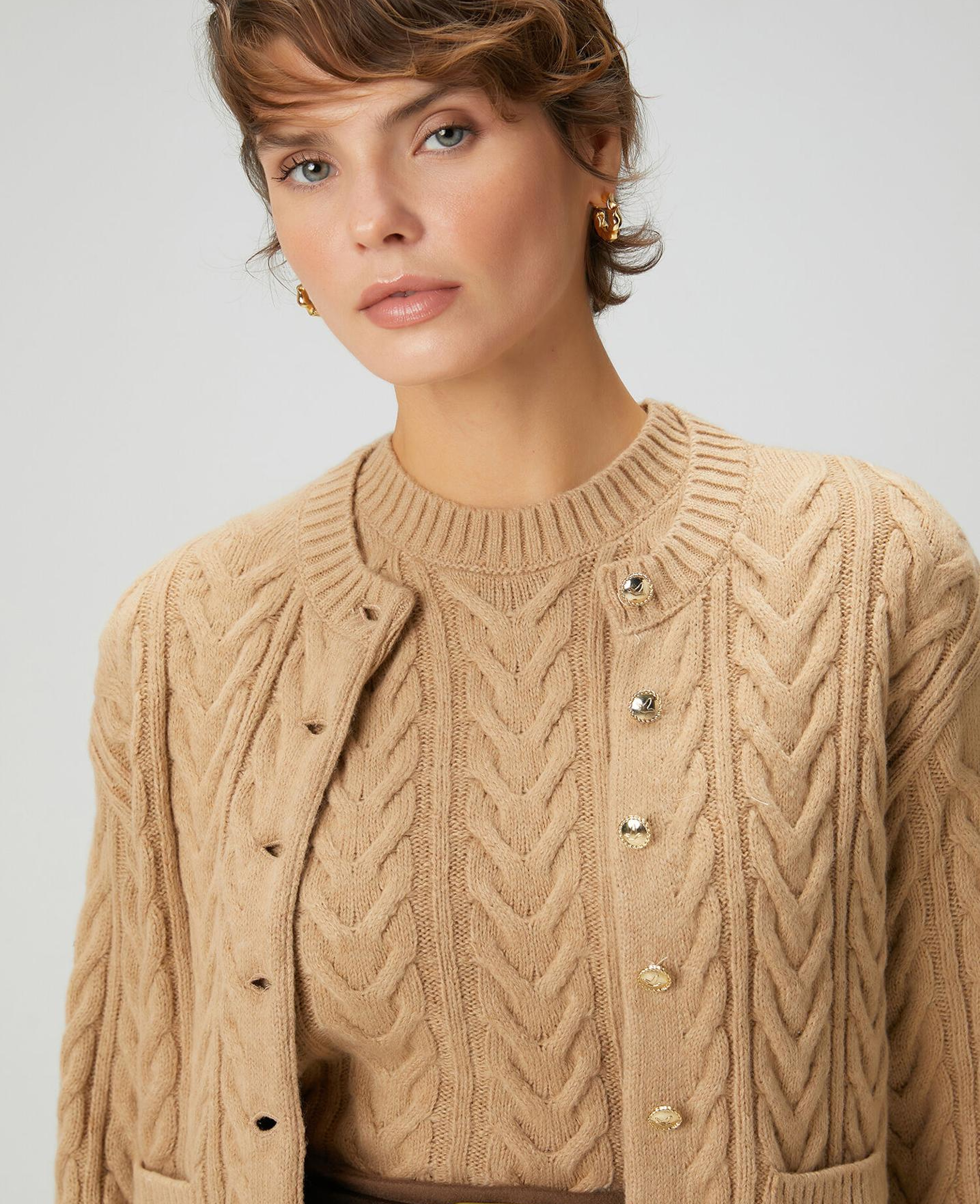 Beymen Club Kadın Camel Balıksırtı Örgü Hırka