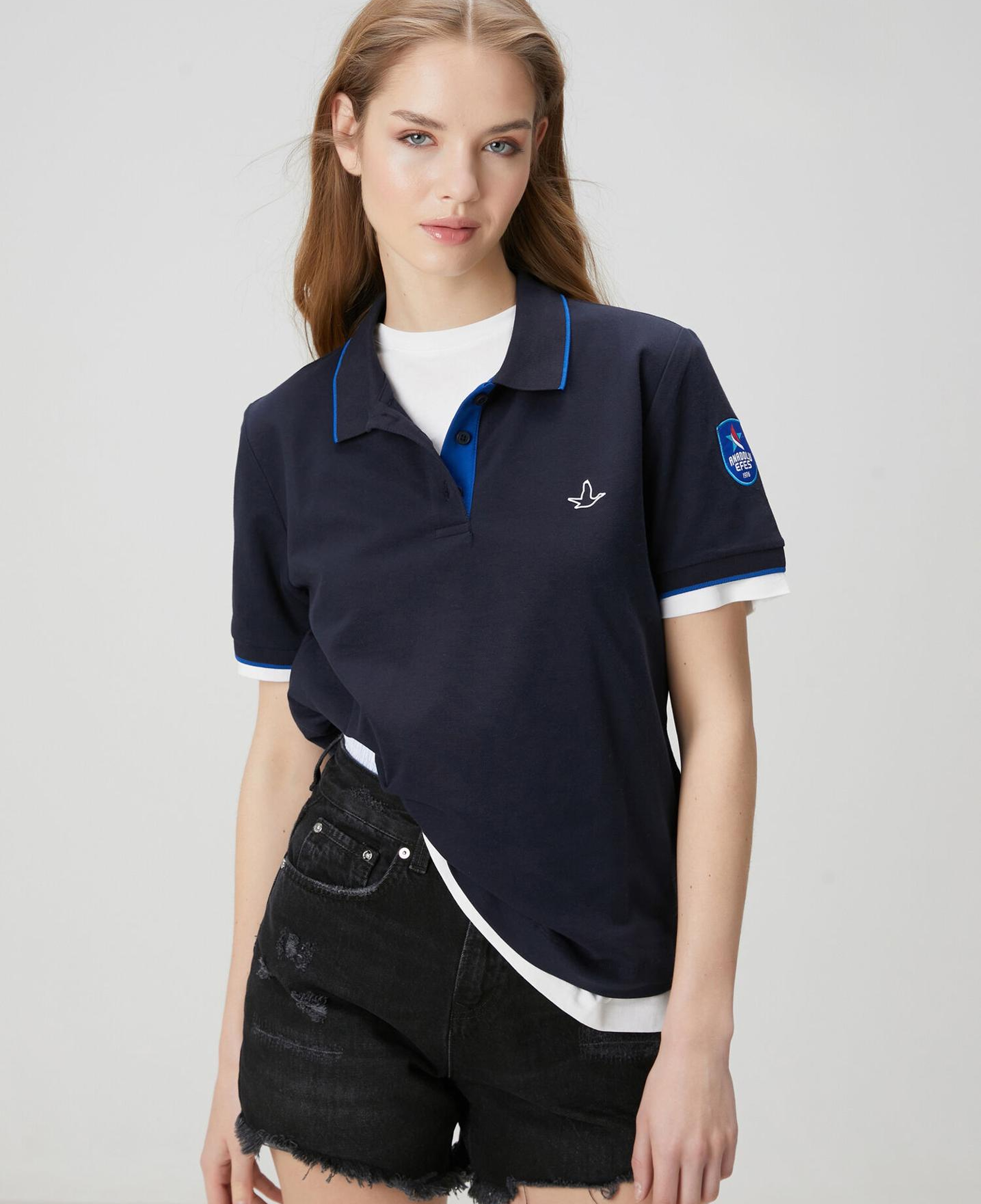 Beymen Club Kadın x Anadolu Efes Lacivert Polo T-shirt