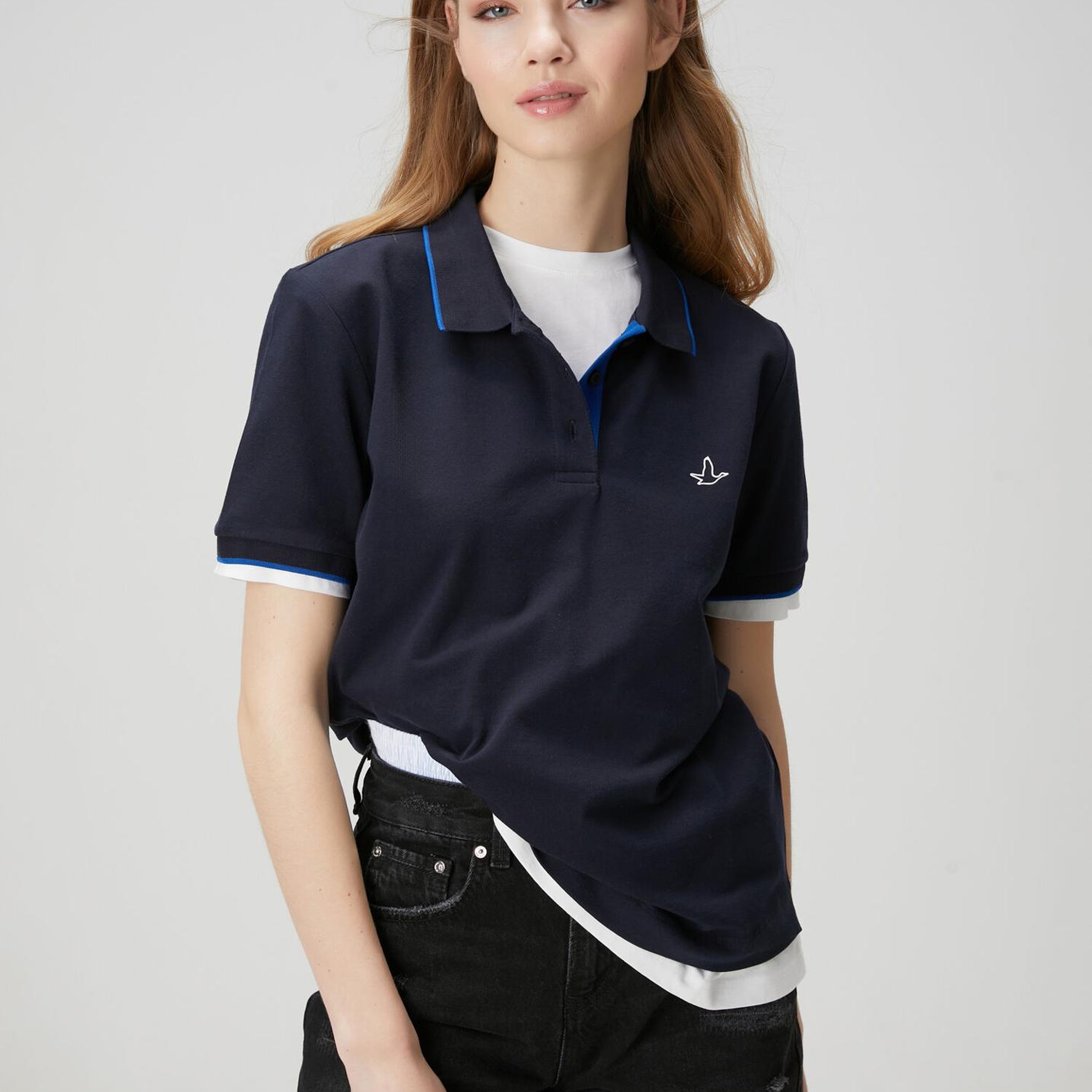 Beymen Club Kadın x Anadolu Efes Lacivert Polo T-shirt