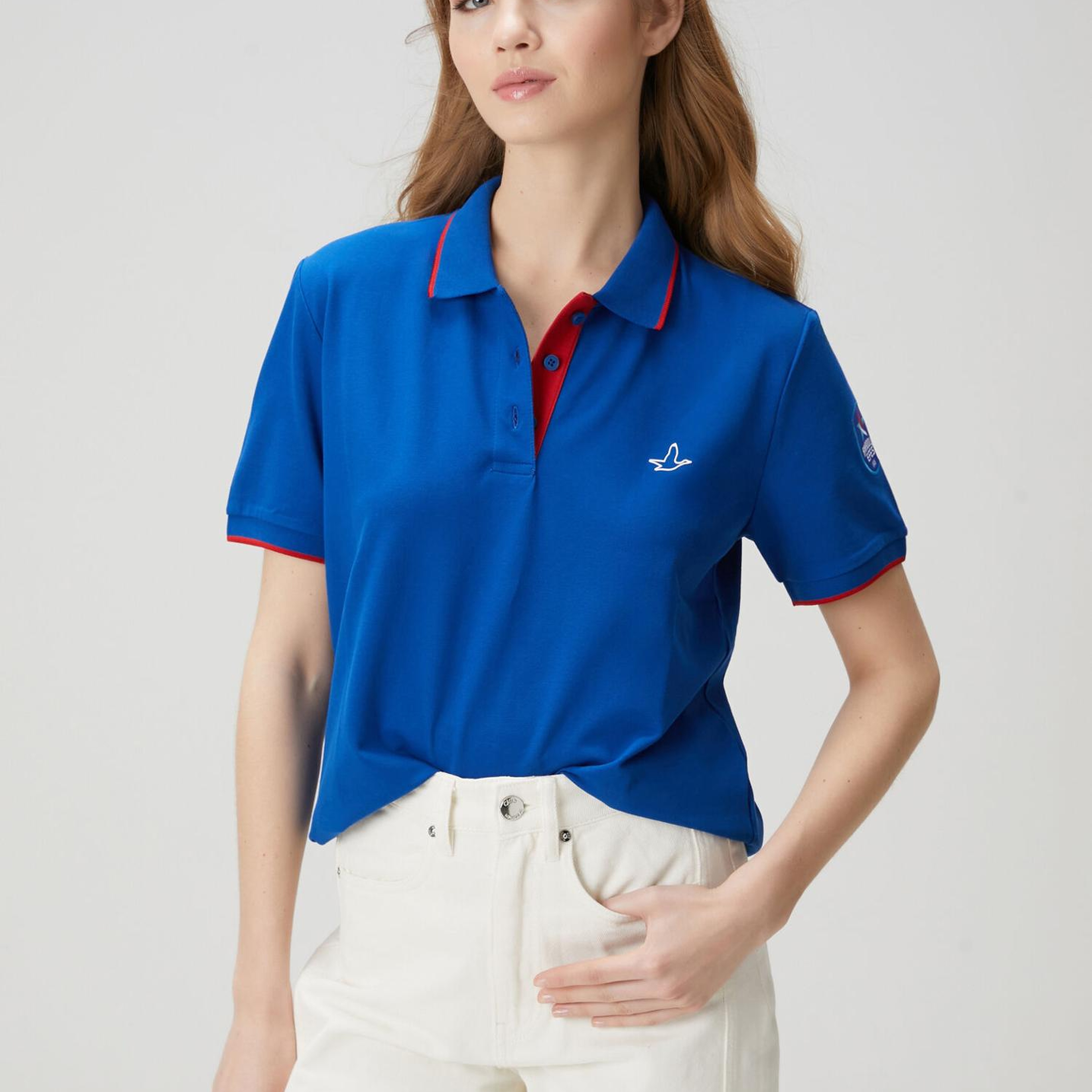 Beymen Club Kadın x Anadolu Efes Mavi Polo T-shirt