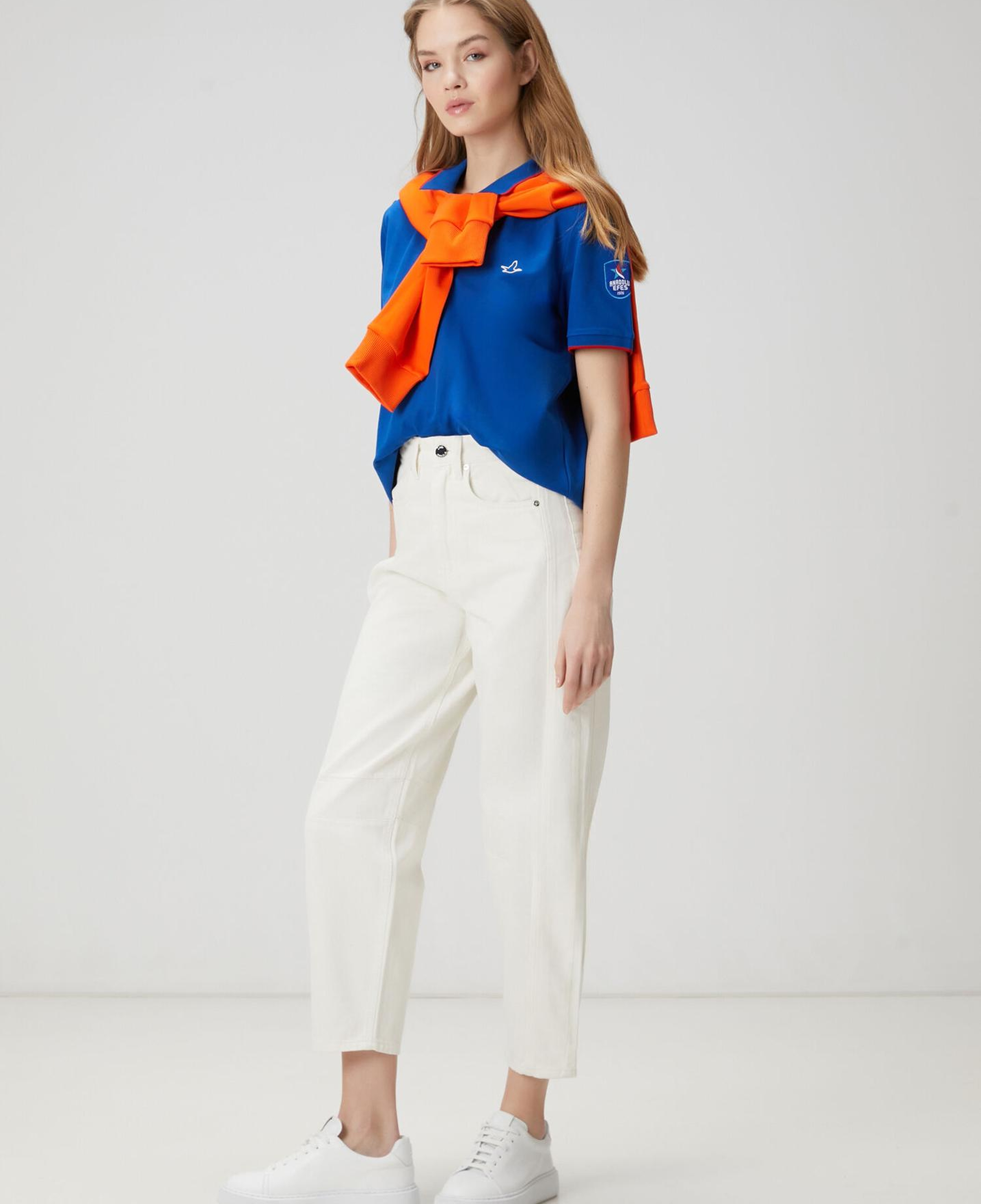 Beymen Club Kadın x Anadolu Efes Mavi Polo T-shirt