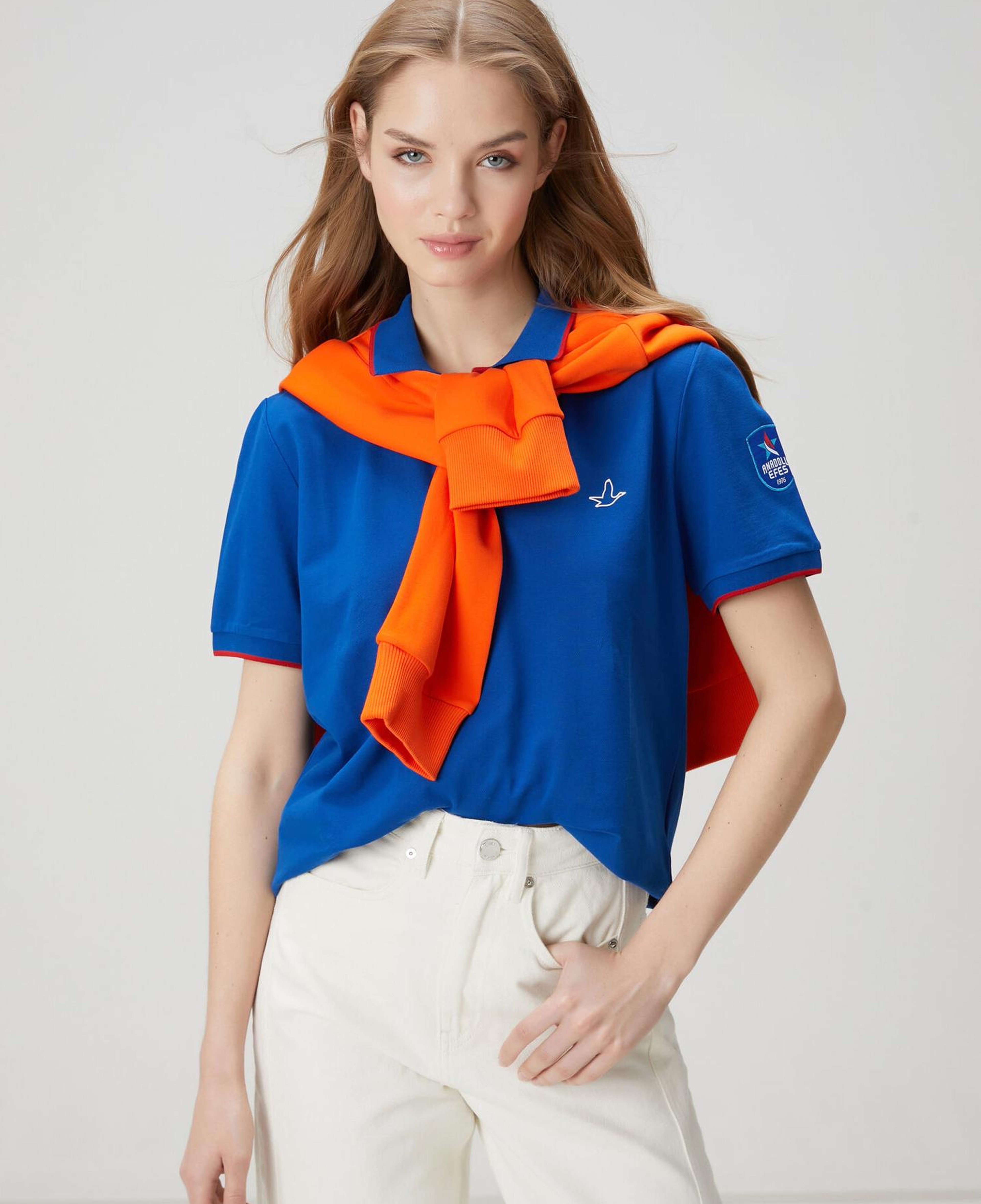 Beymen Club Kadın x Anadolu Efes Mavi Polo T-shirt