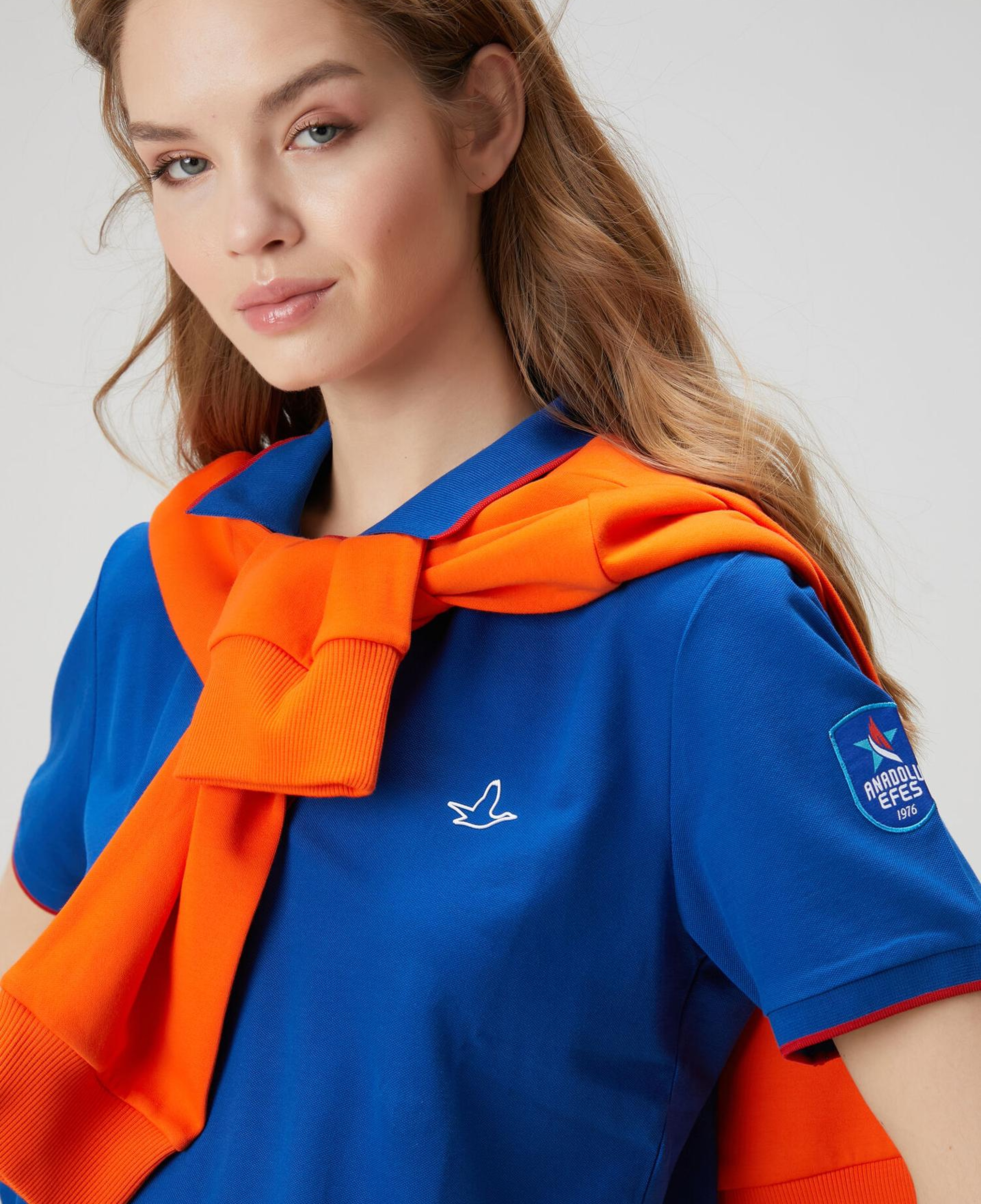 Beymen Club Kadın x Anadolu Efes Mavi Polo T-shirt