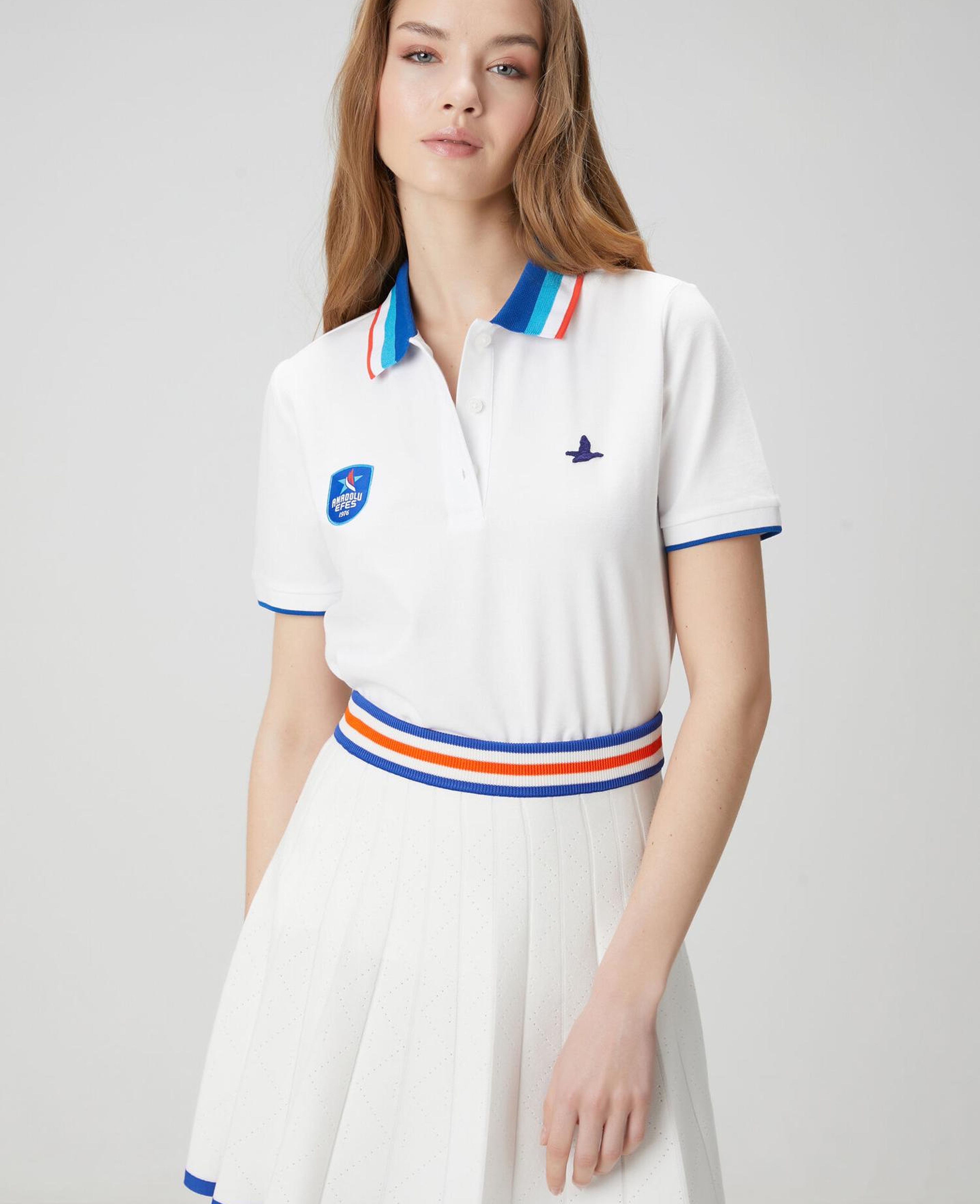 Beymen Club Kadın x Anadolu Efes Beyaz Polo T-shirt