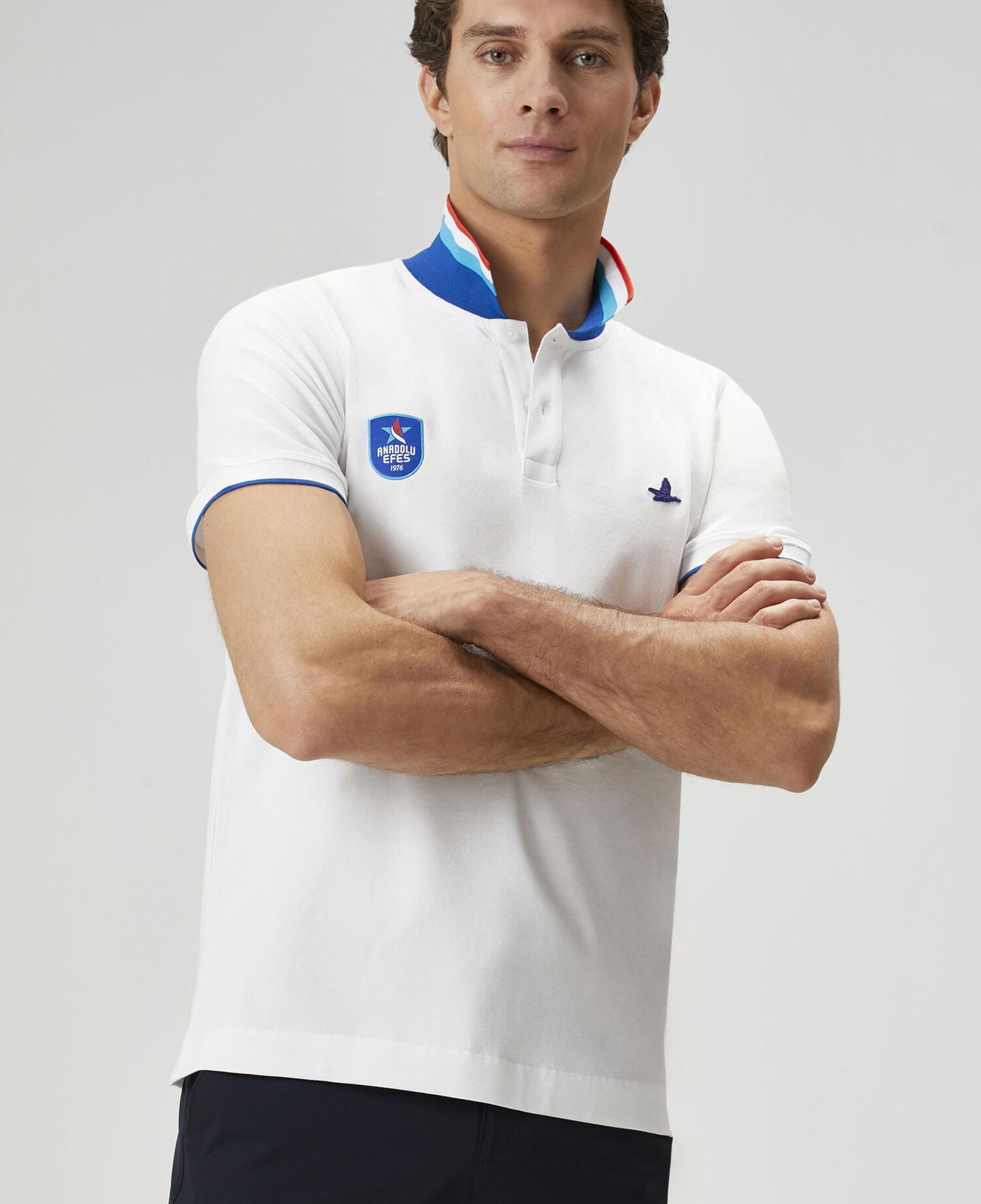 Beymen Club Erkek X Anadolu Efes Beyaz Polo Yaka T-shirt