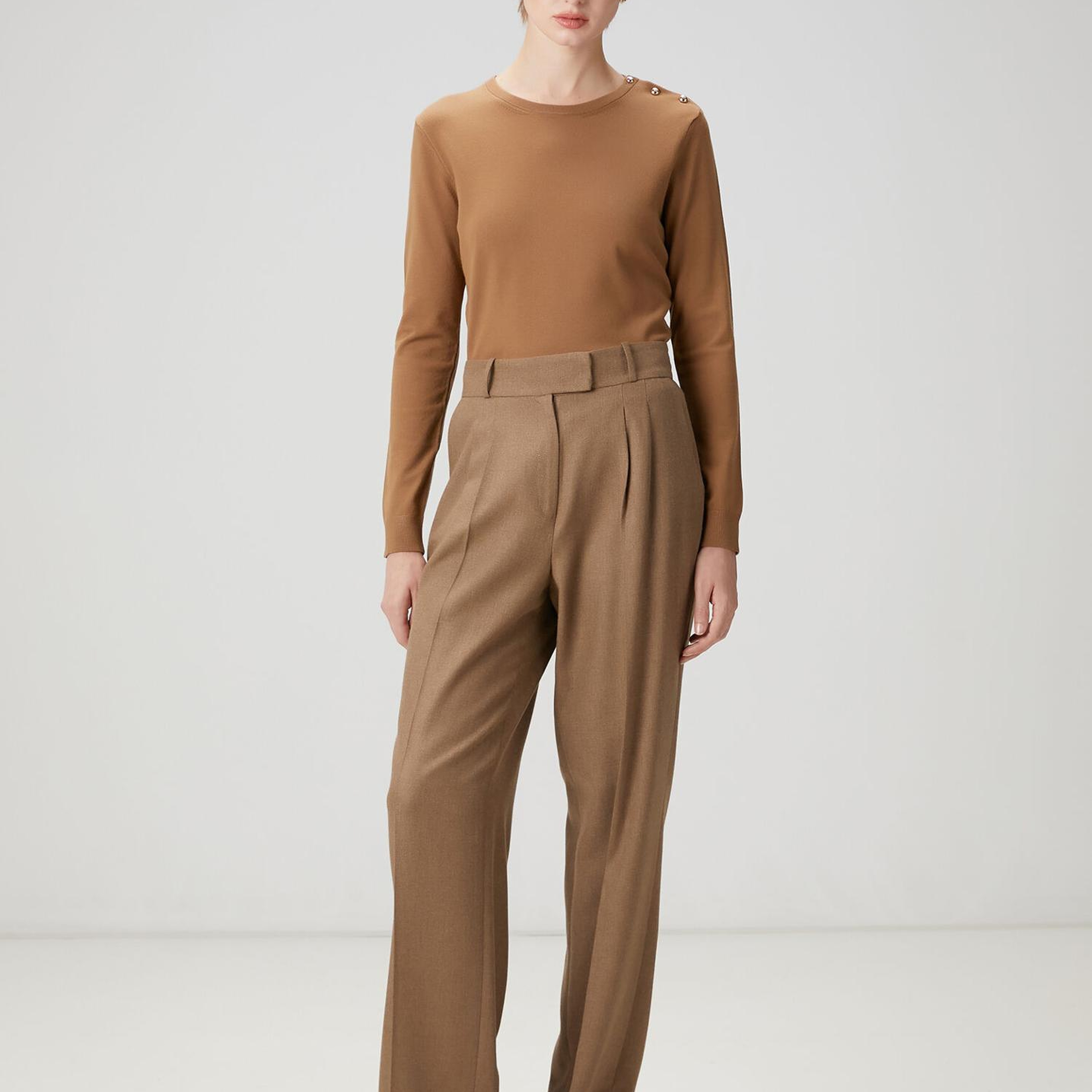 Beymen Club Kadın Koyu Bej Basic Kazak