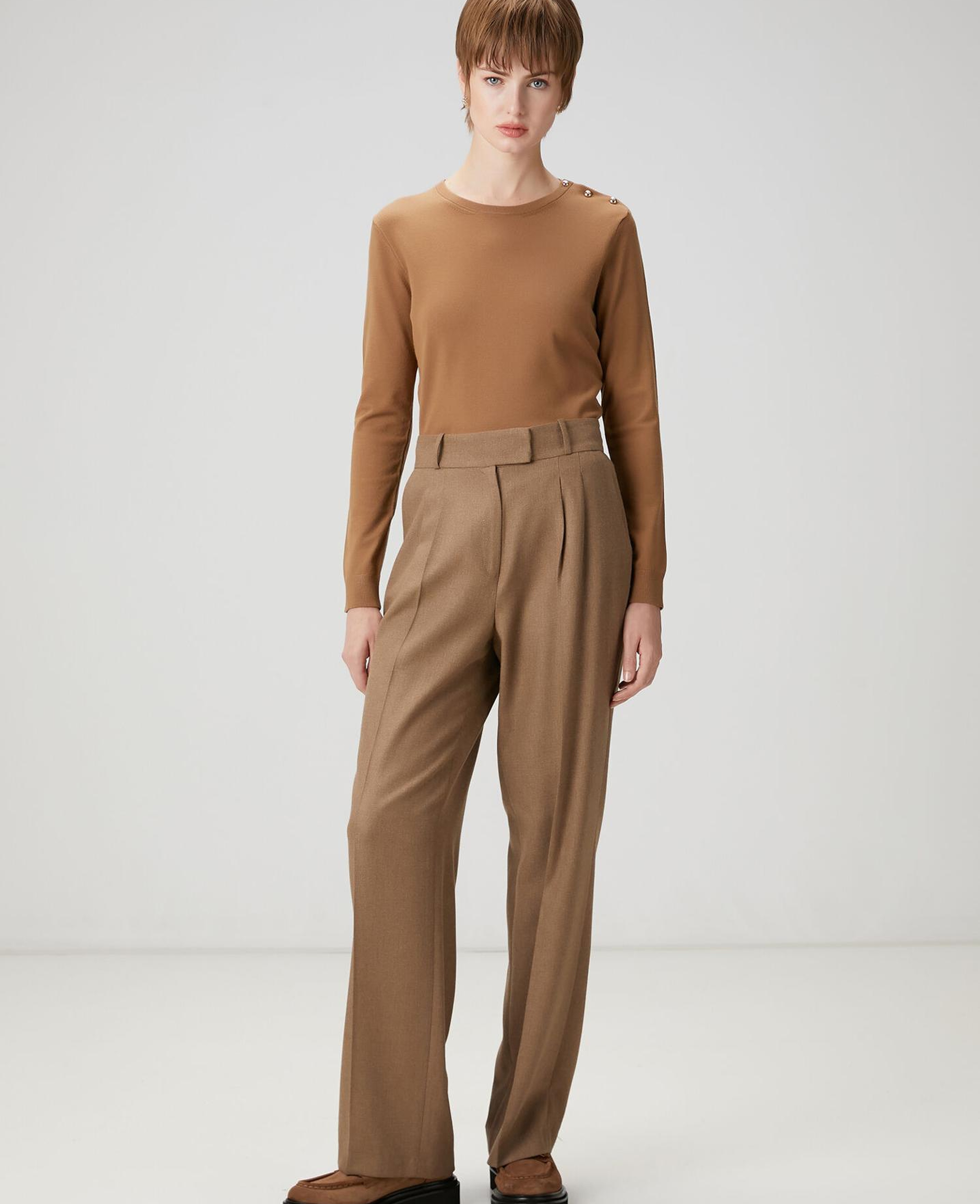 Beymen Club Kadın Koyu Bej Basic Kazak