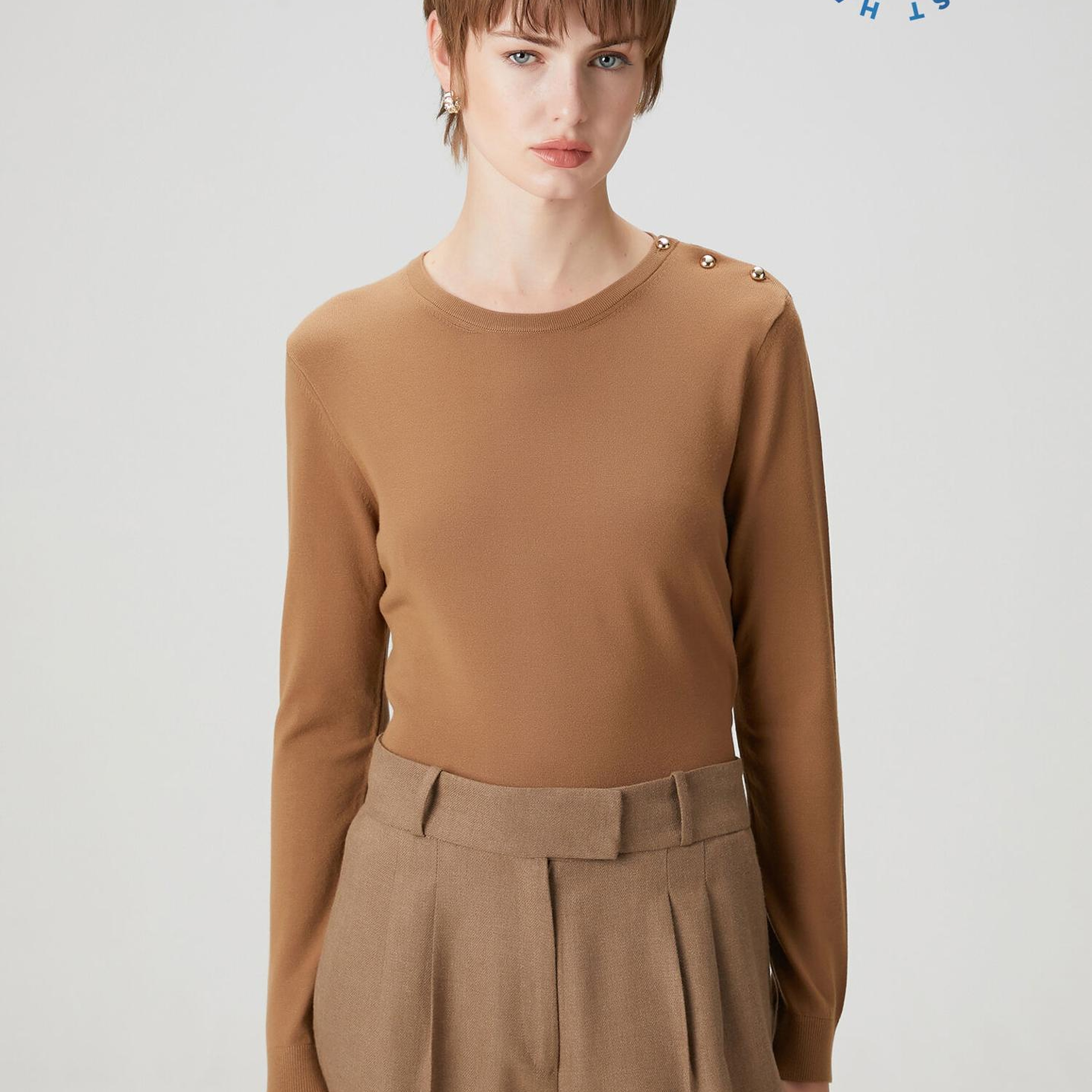 Beymen Club Kadın Koyu Bej Basic Kazak