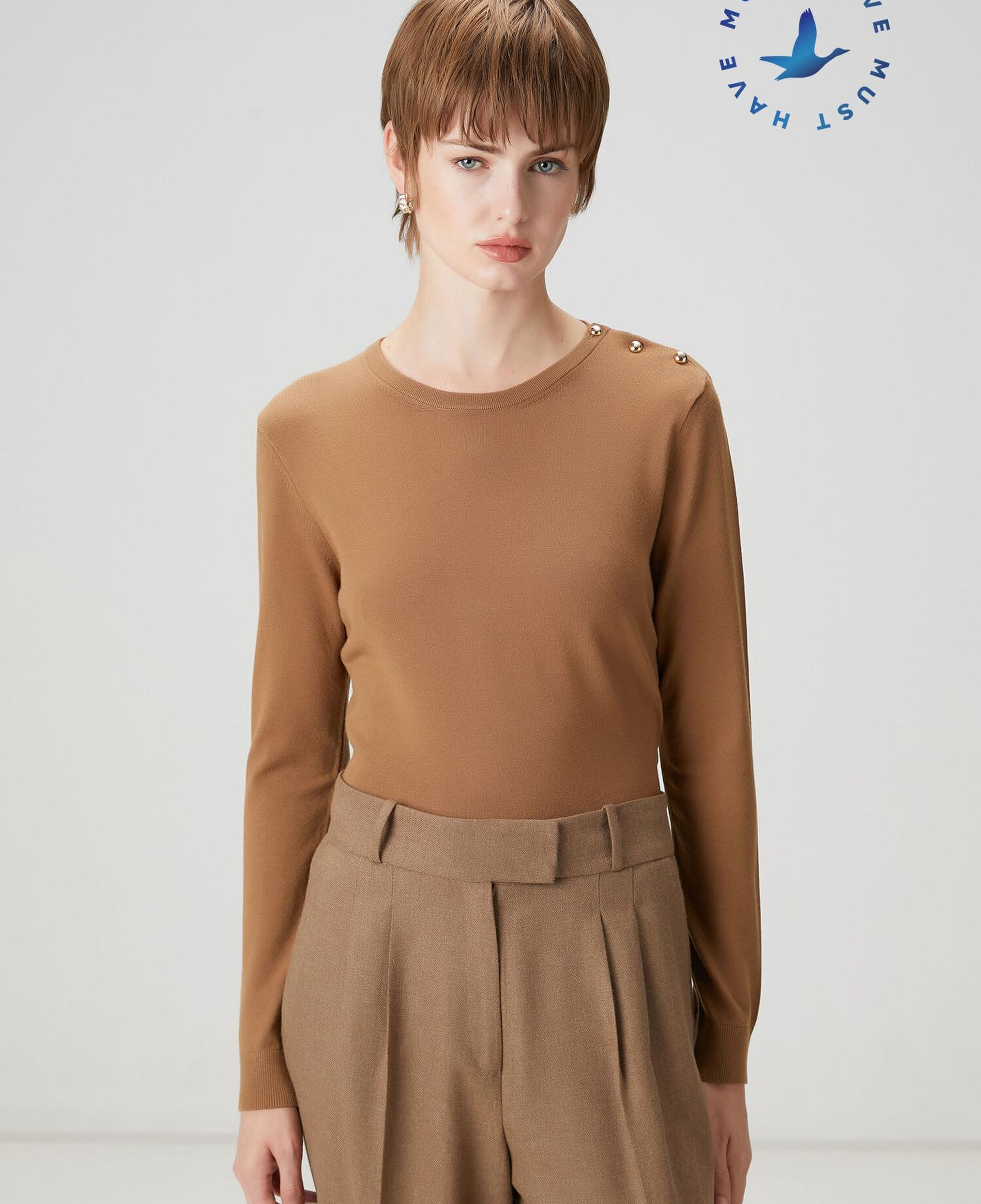 Beymen Club Kadın Koyu Bej Basic Kazak