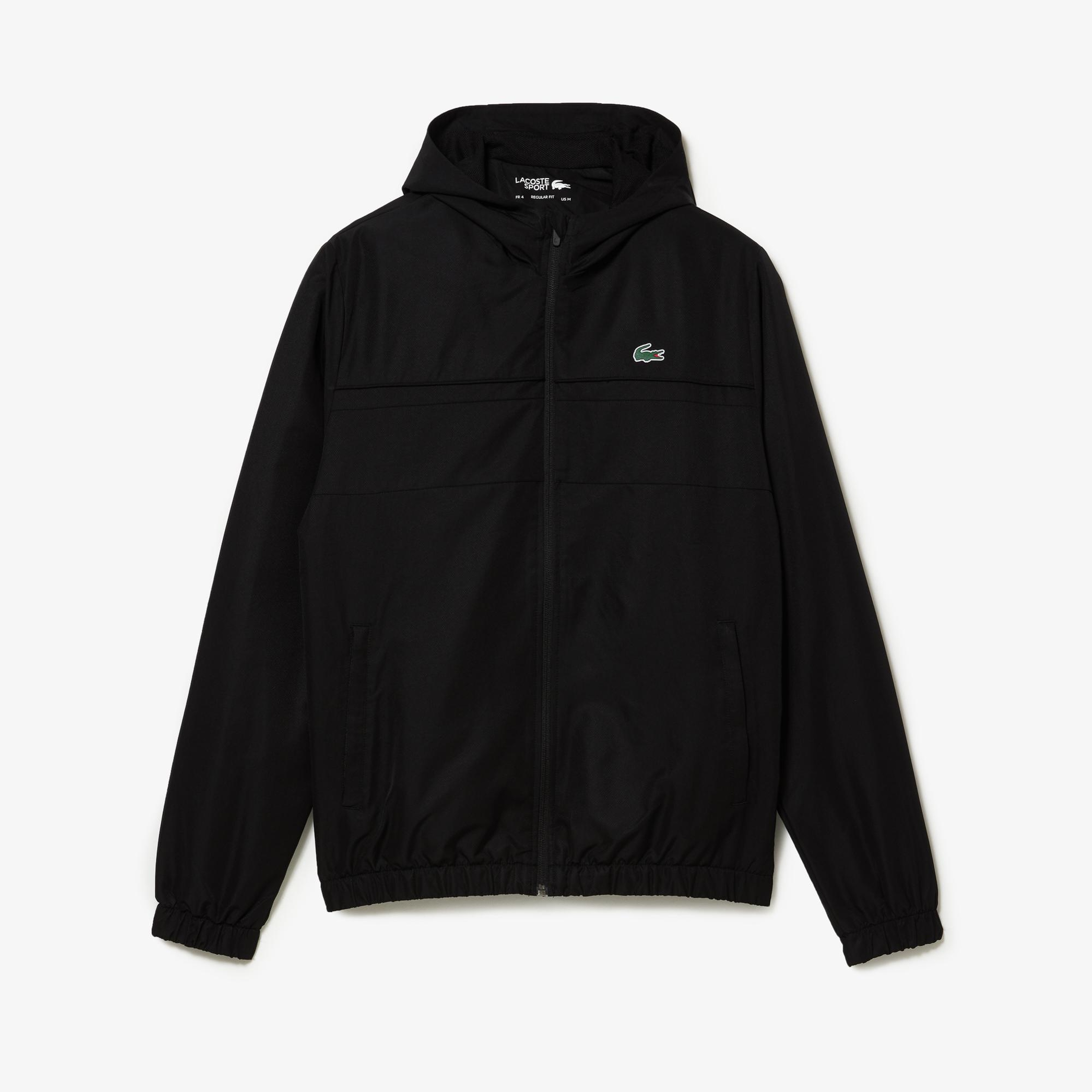 Lacoste Erkek Regular Fit Kapüşonlu Siyah Eşofman Takımı