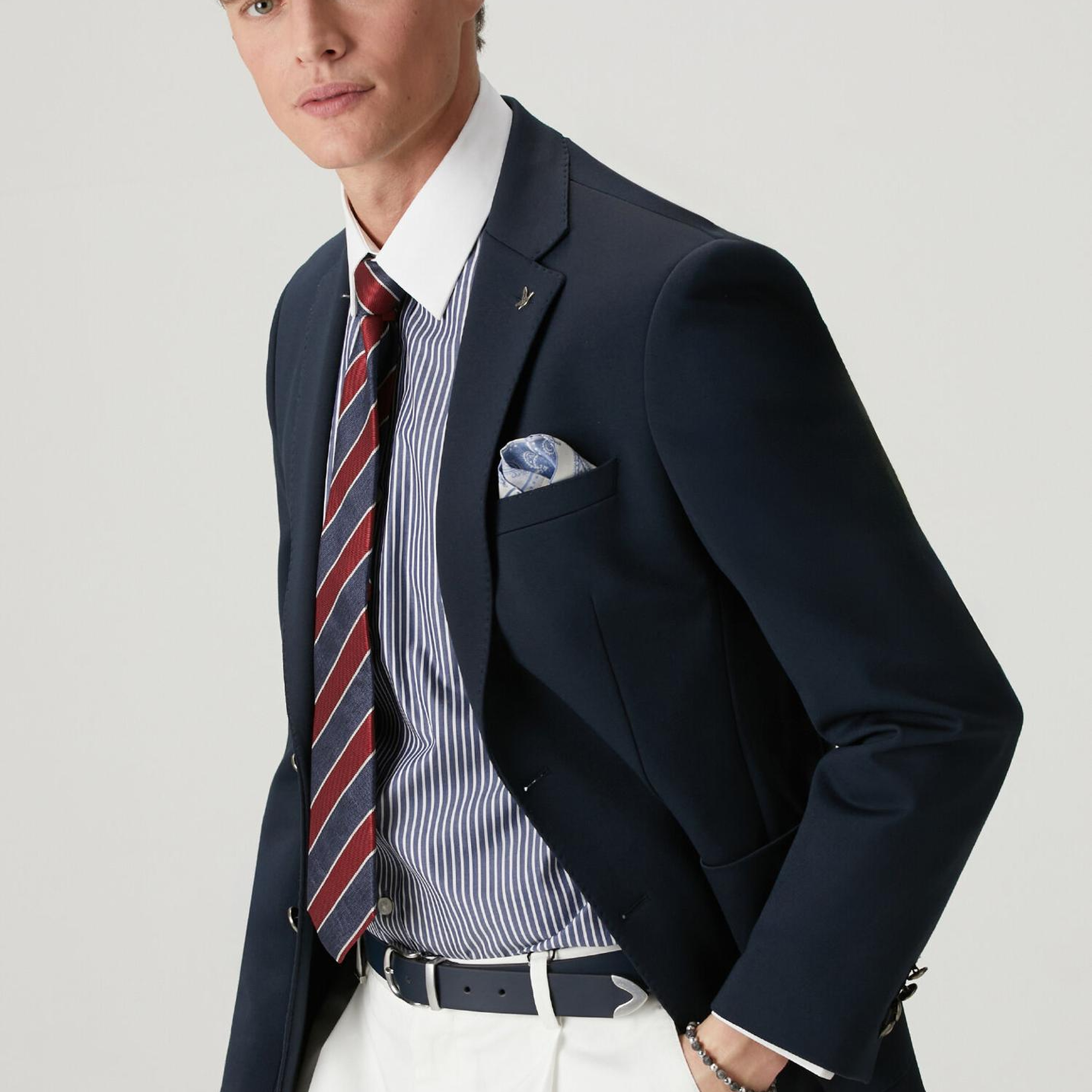 Beymen Club Erkek Lacivert Örme Blazer