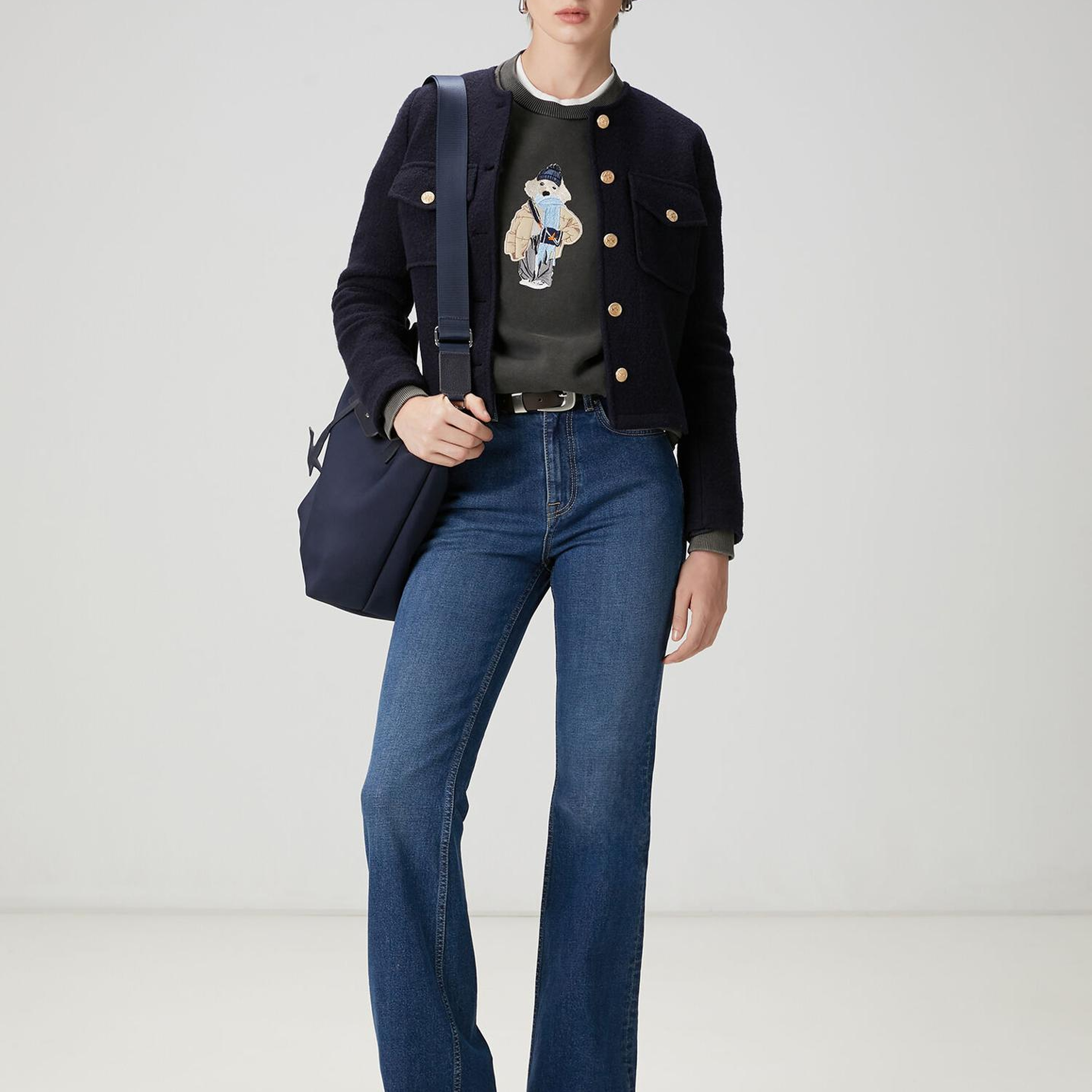 Beymen Club Kadın Lacivert Yün Ceket