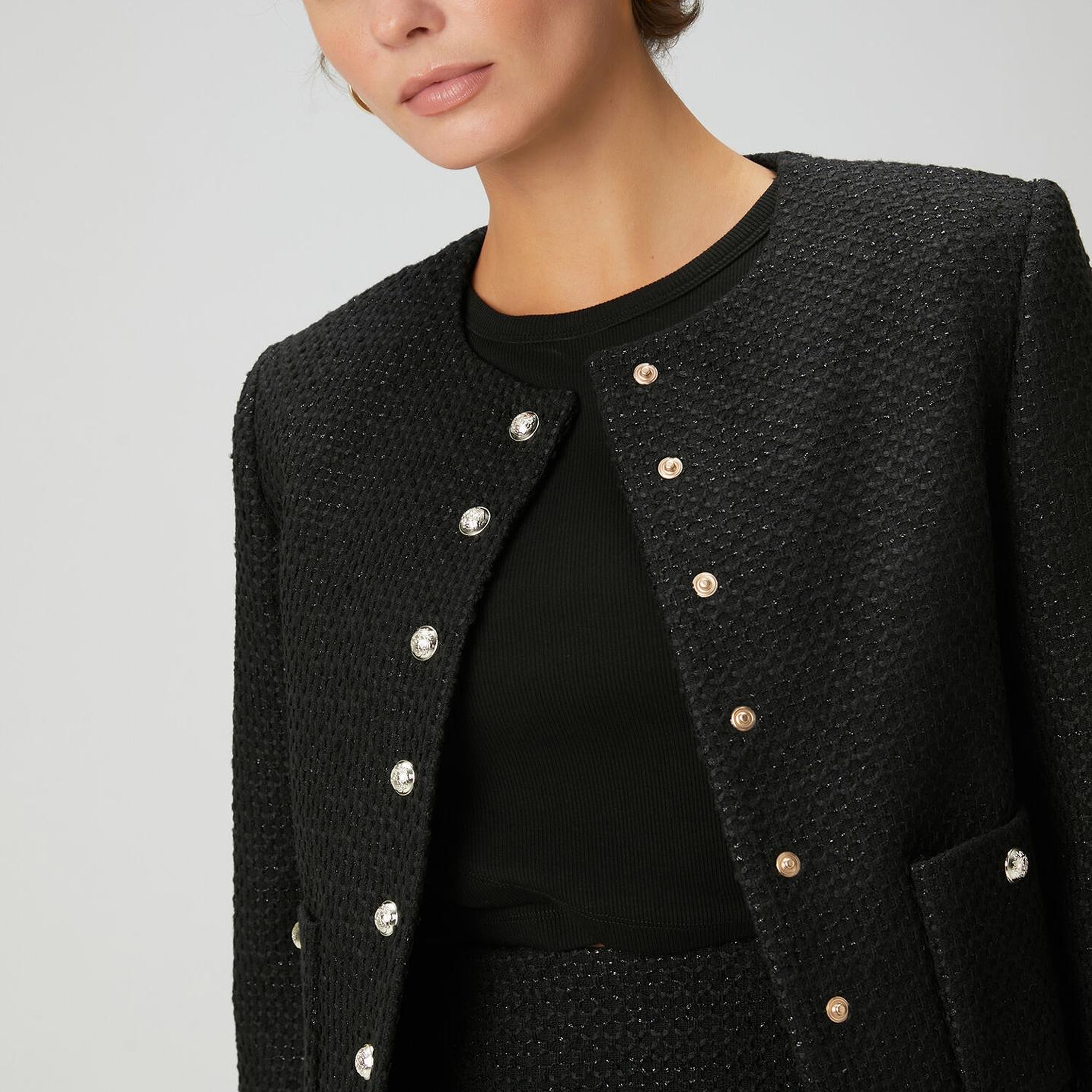 Beymen Club Kadın Siyah Tweed Ceket