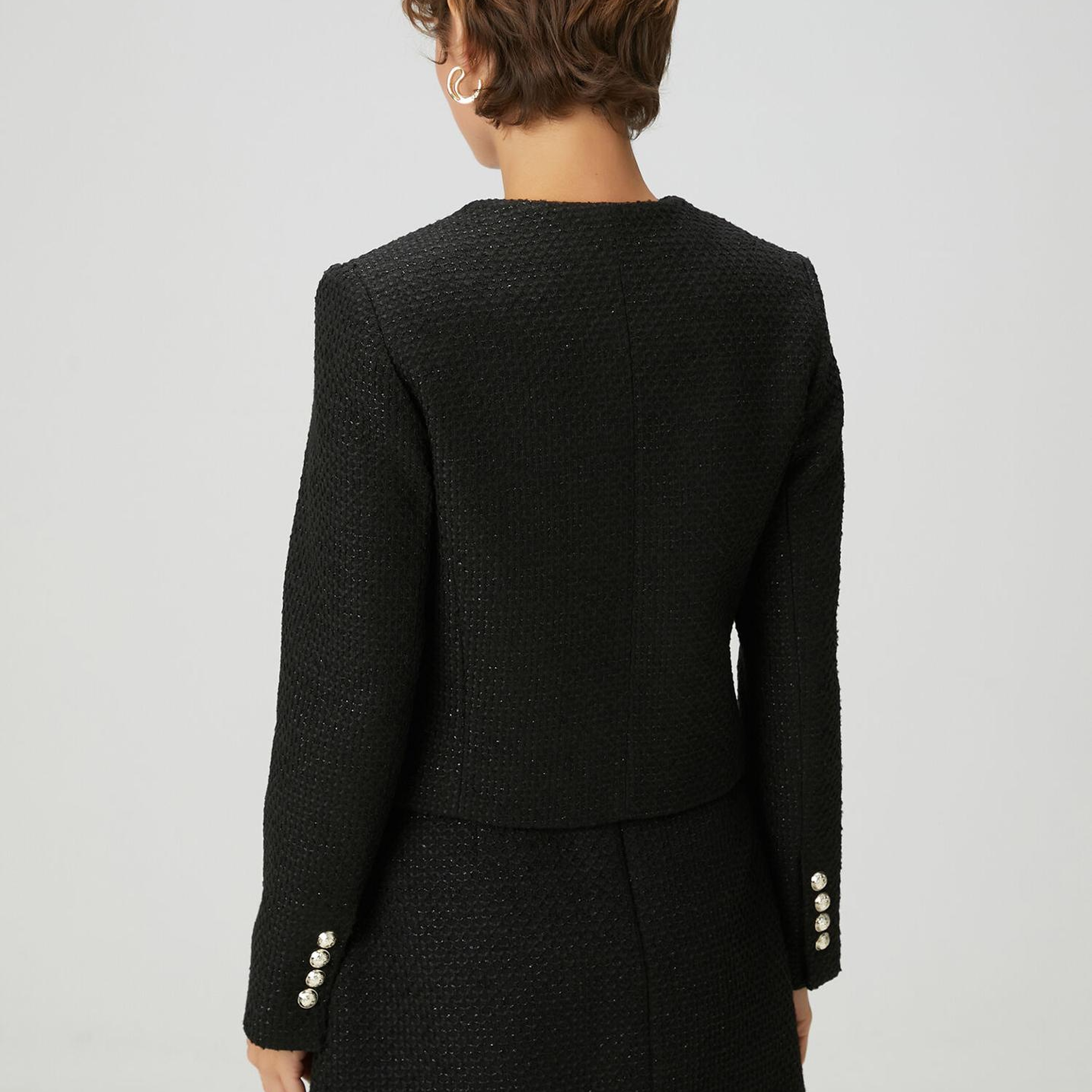 Beymen Club Kadın Siyah Tweed Ceket