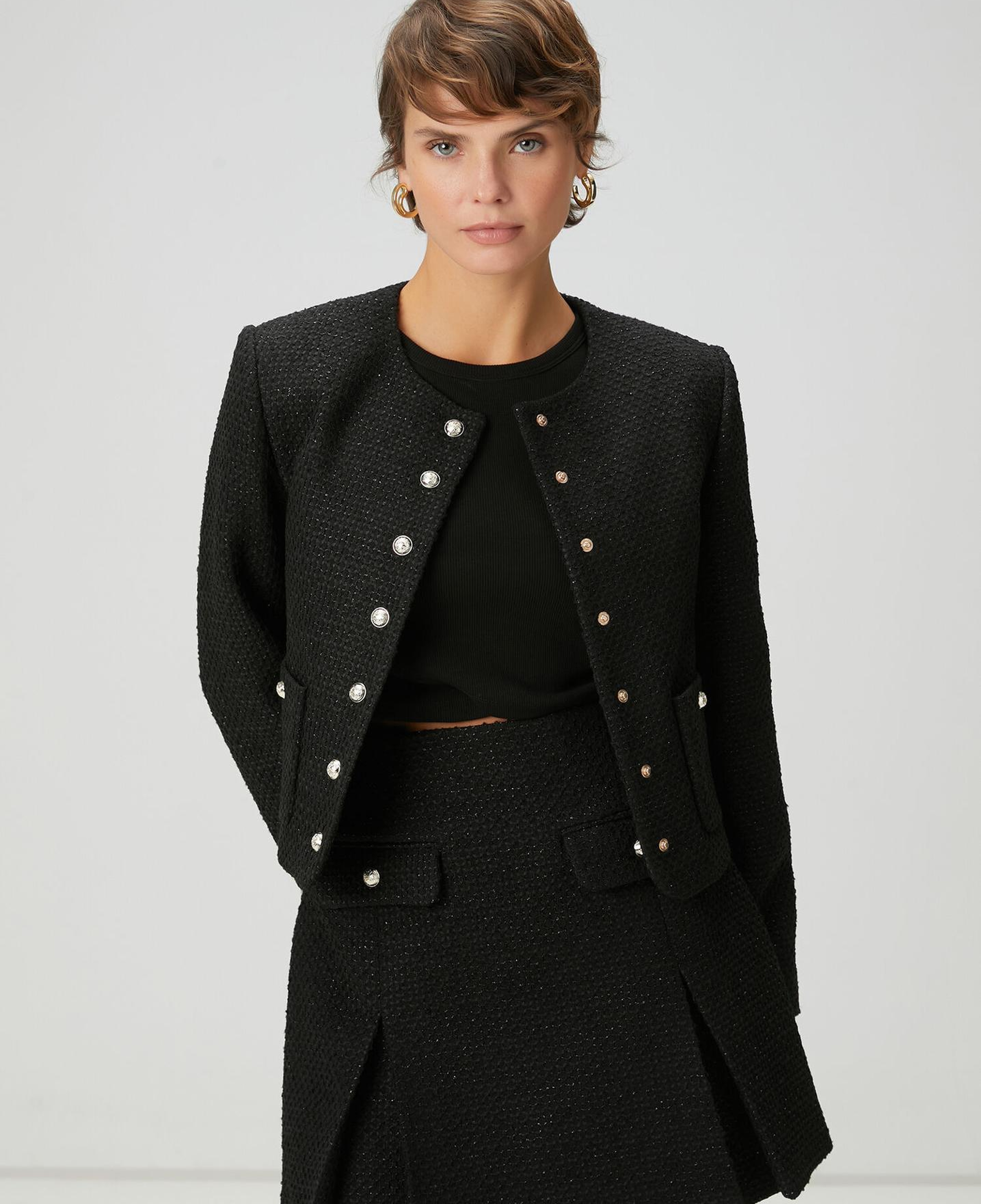 Beymen Club Kadın Siyah Tweed Ceket