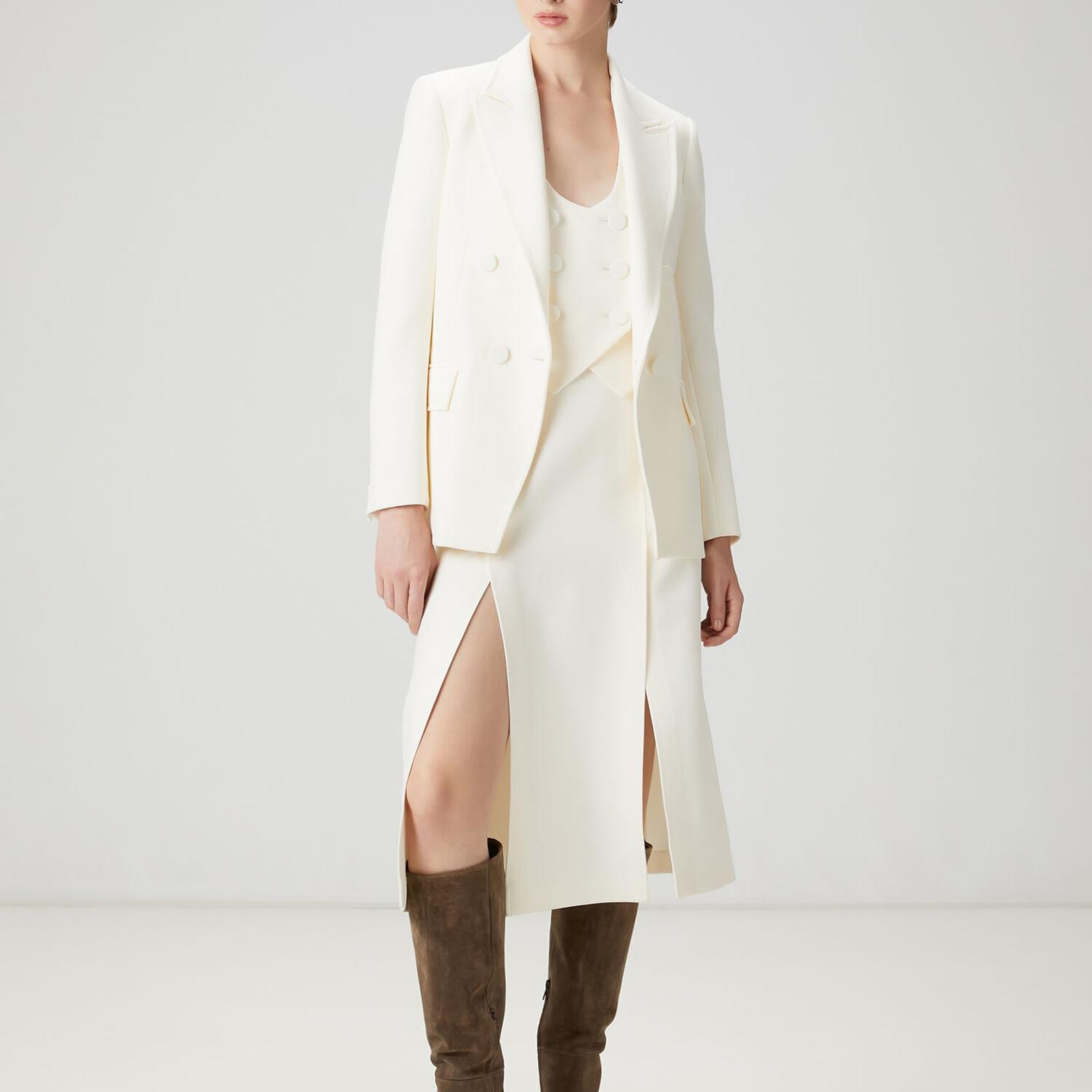 Beymen Club Kadın Ekru Kruvaze Ceket