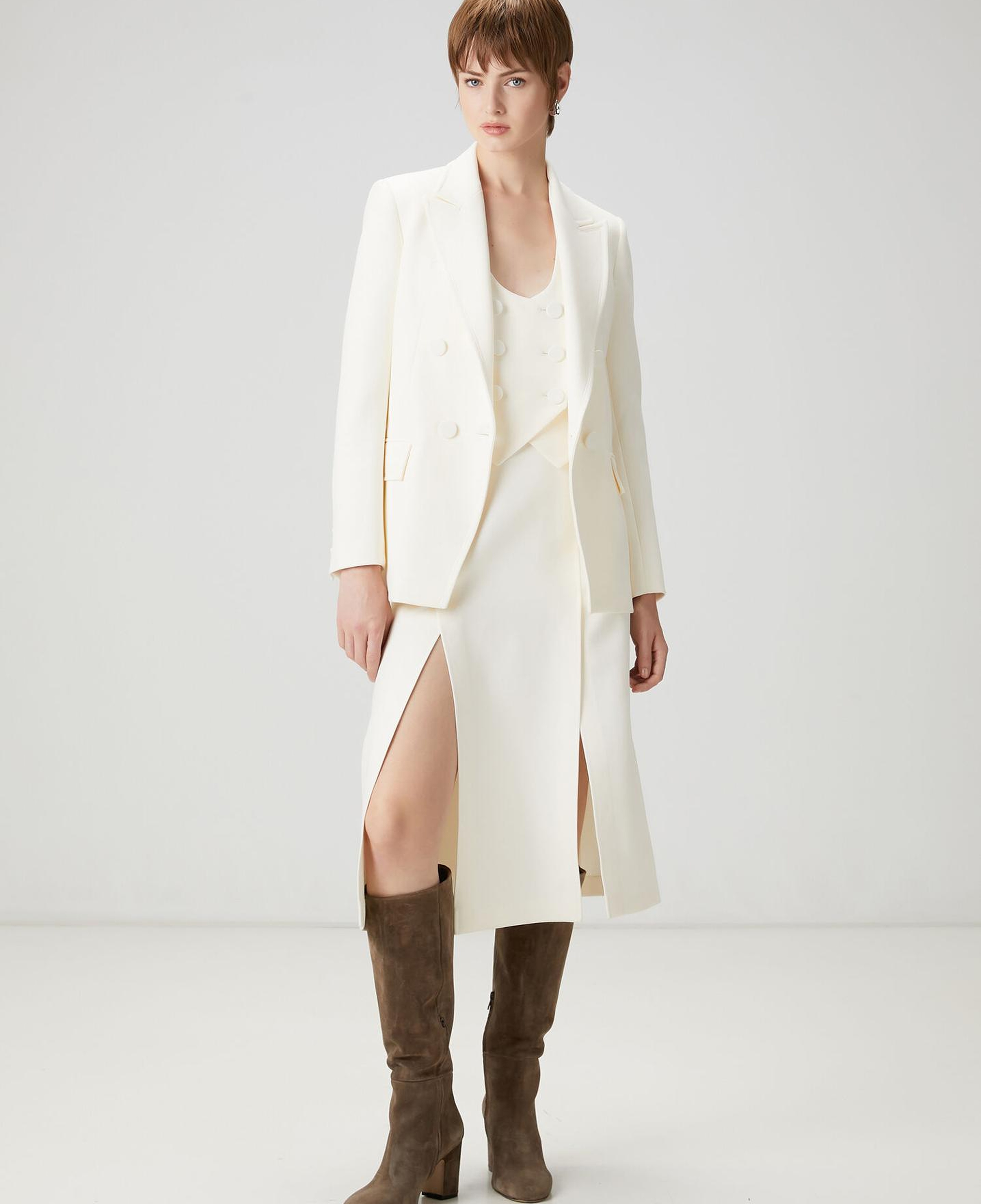 Beymen Club Kadın Ekru Kruvaze Ceket