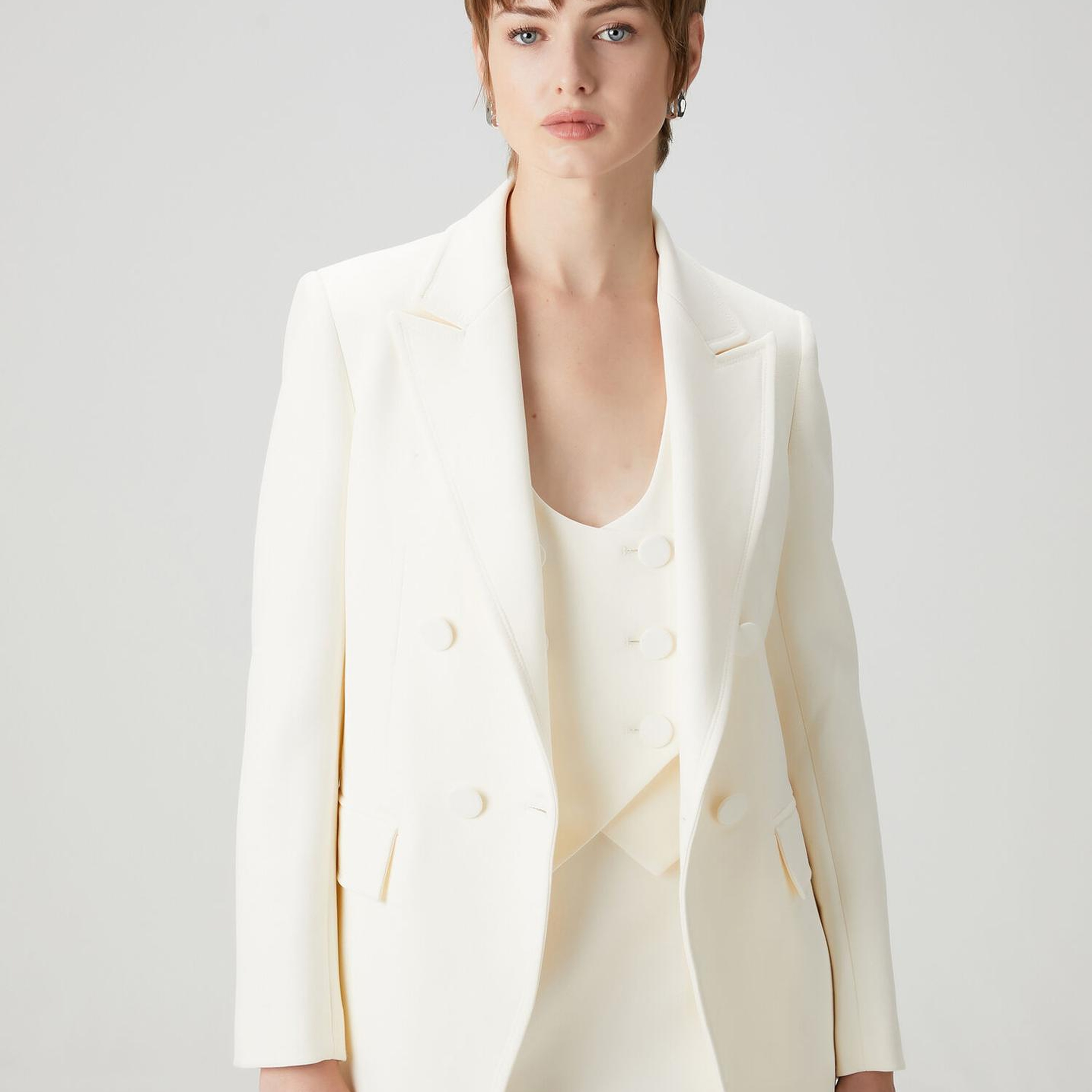 Beymen Club Kadın Ekru Kruvaze Ceket