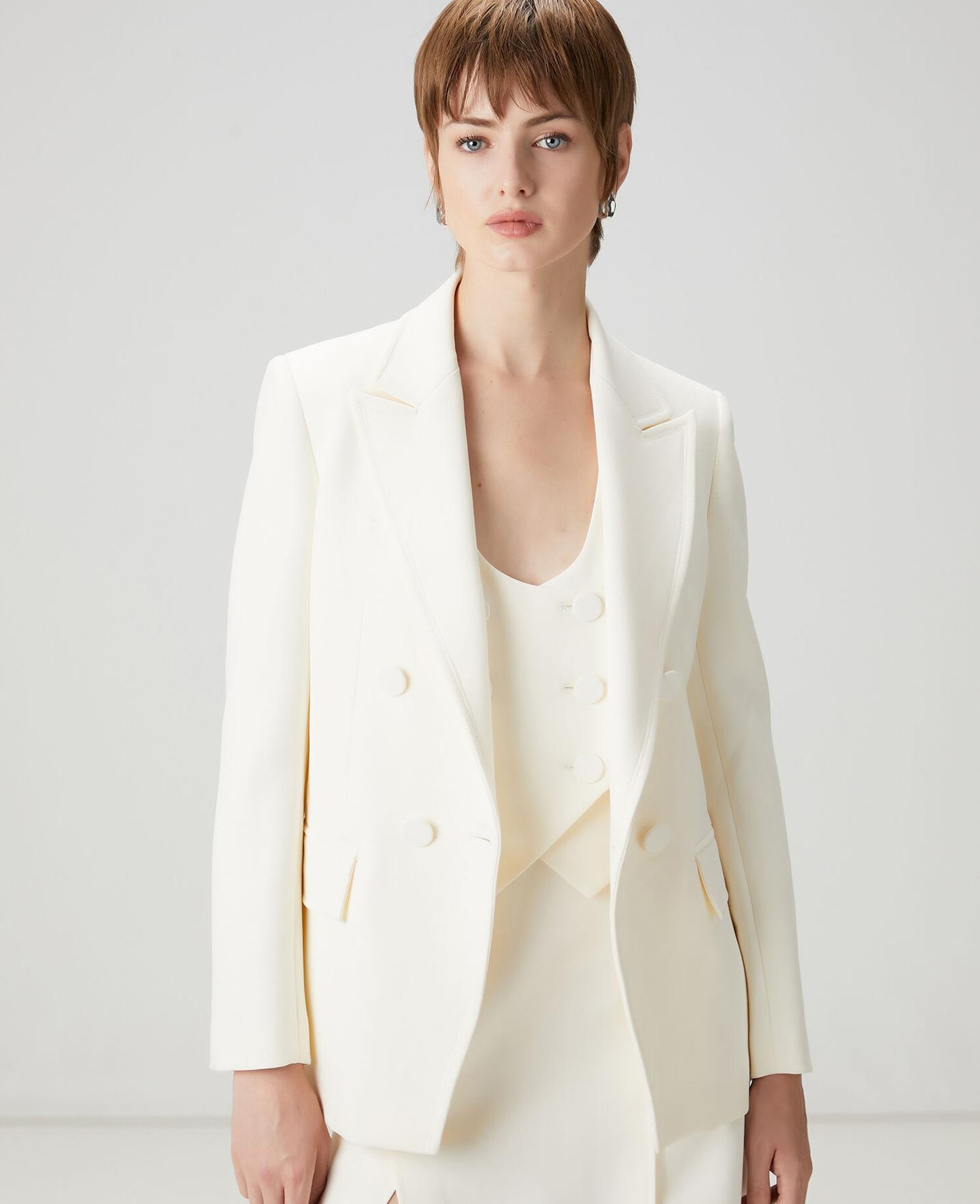 Beymen Club Kadın Ekru Kruvaze Ceket