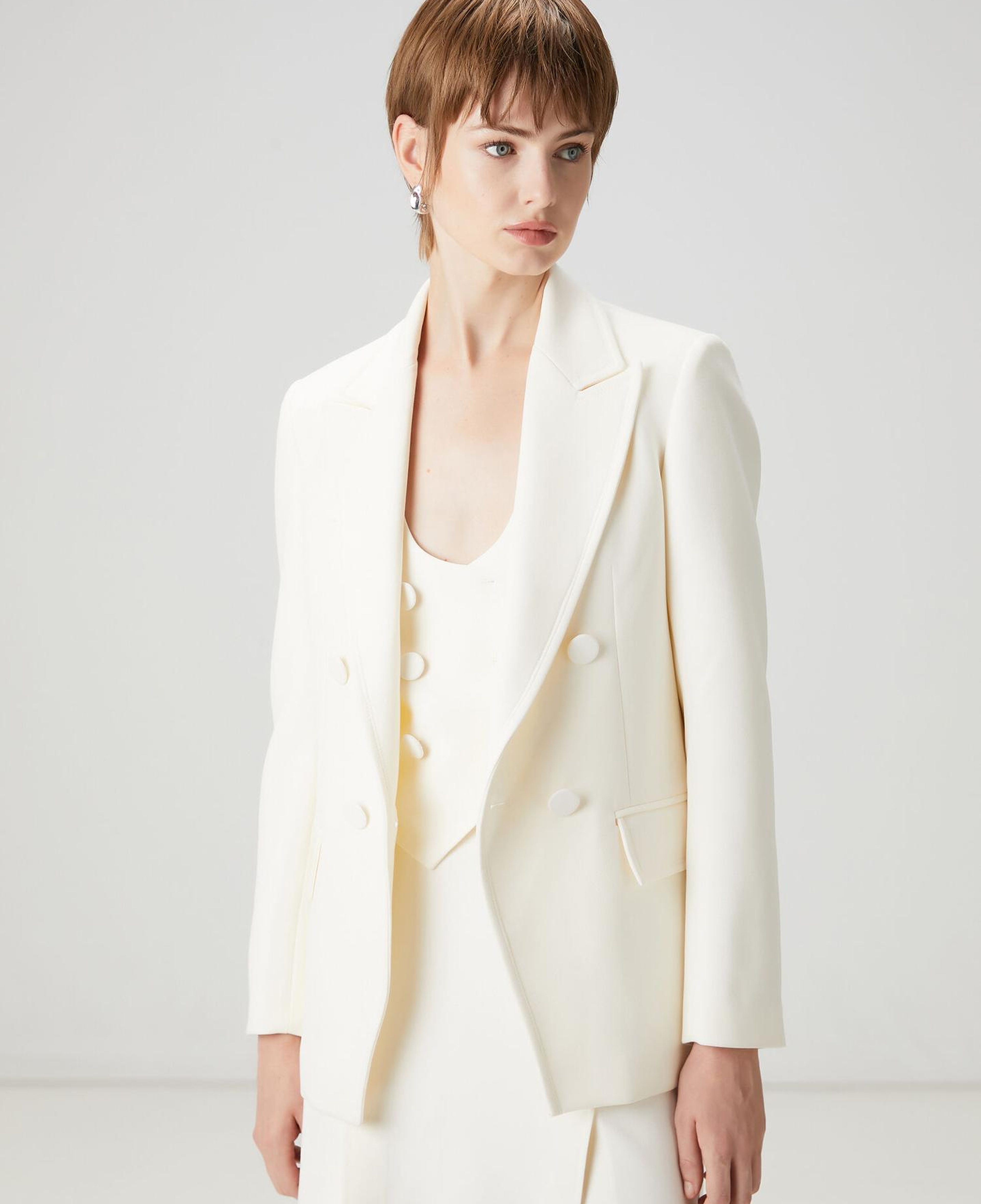 Beymen Club Kadın Ekru Kruvaze Ceket