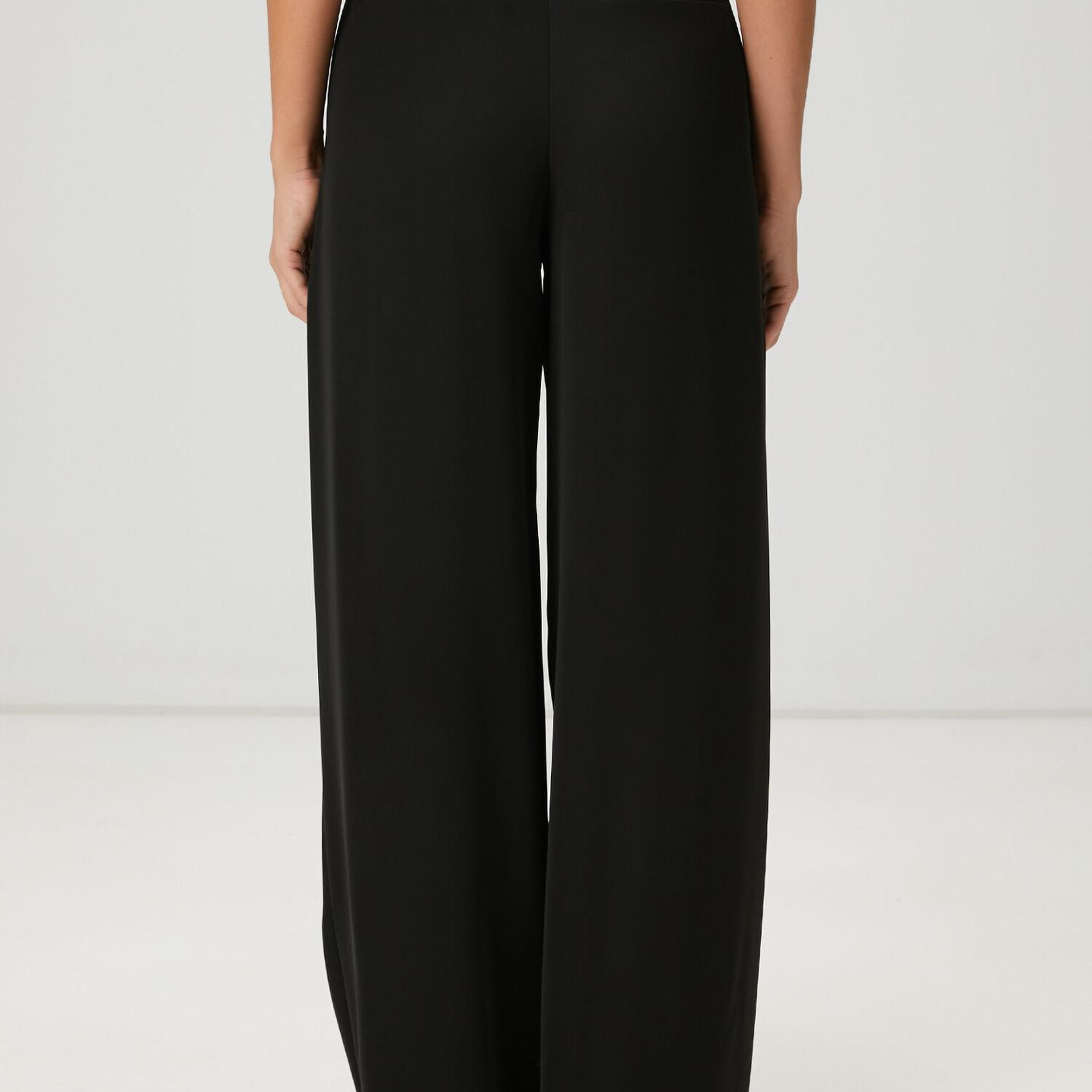 Beymen Club Kadın Siyah Çift Pileli Palazzo Pantolon