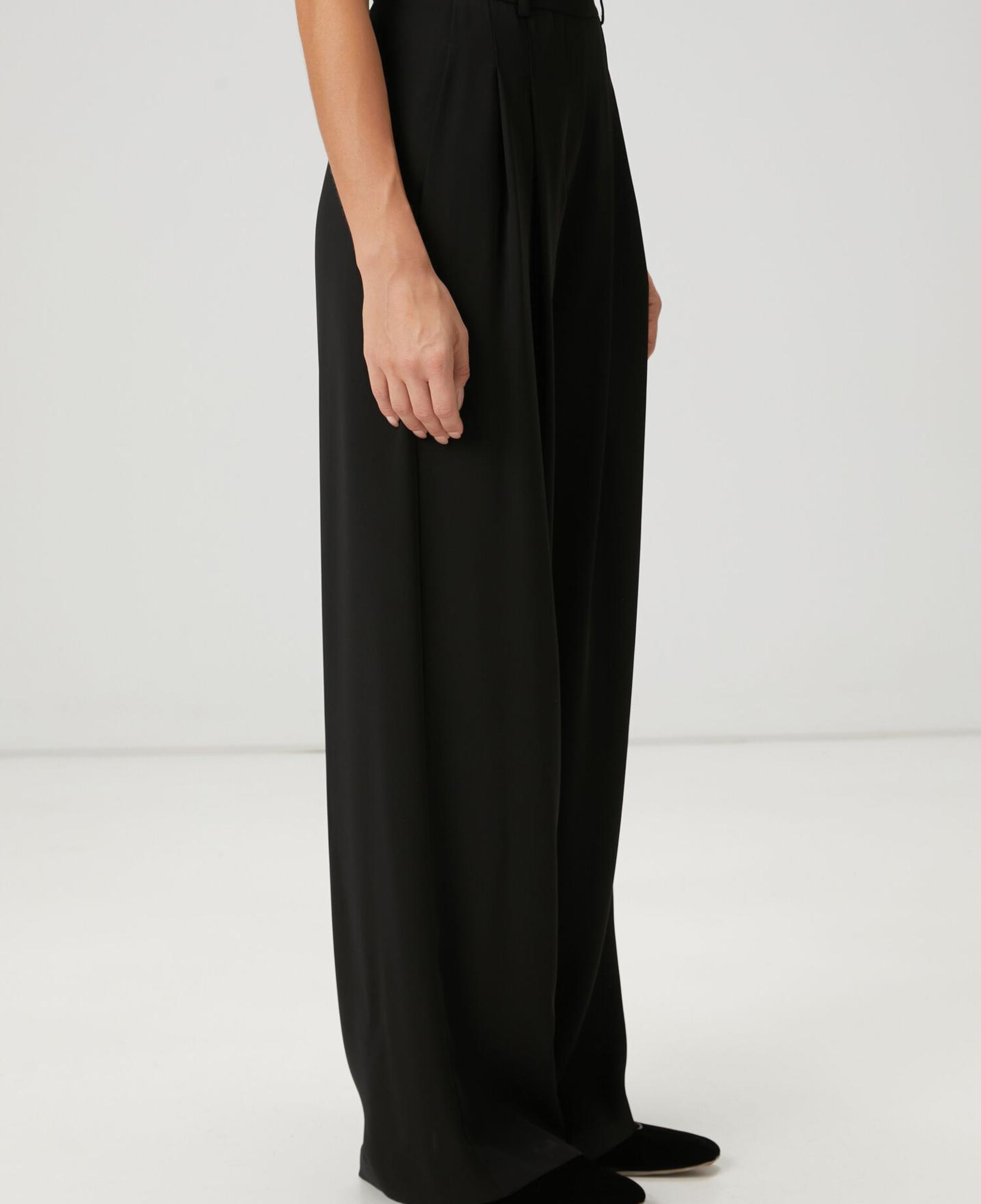 Beymen Club Kadın Siyah Çift Pileli Palazzo Pantolon