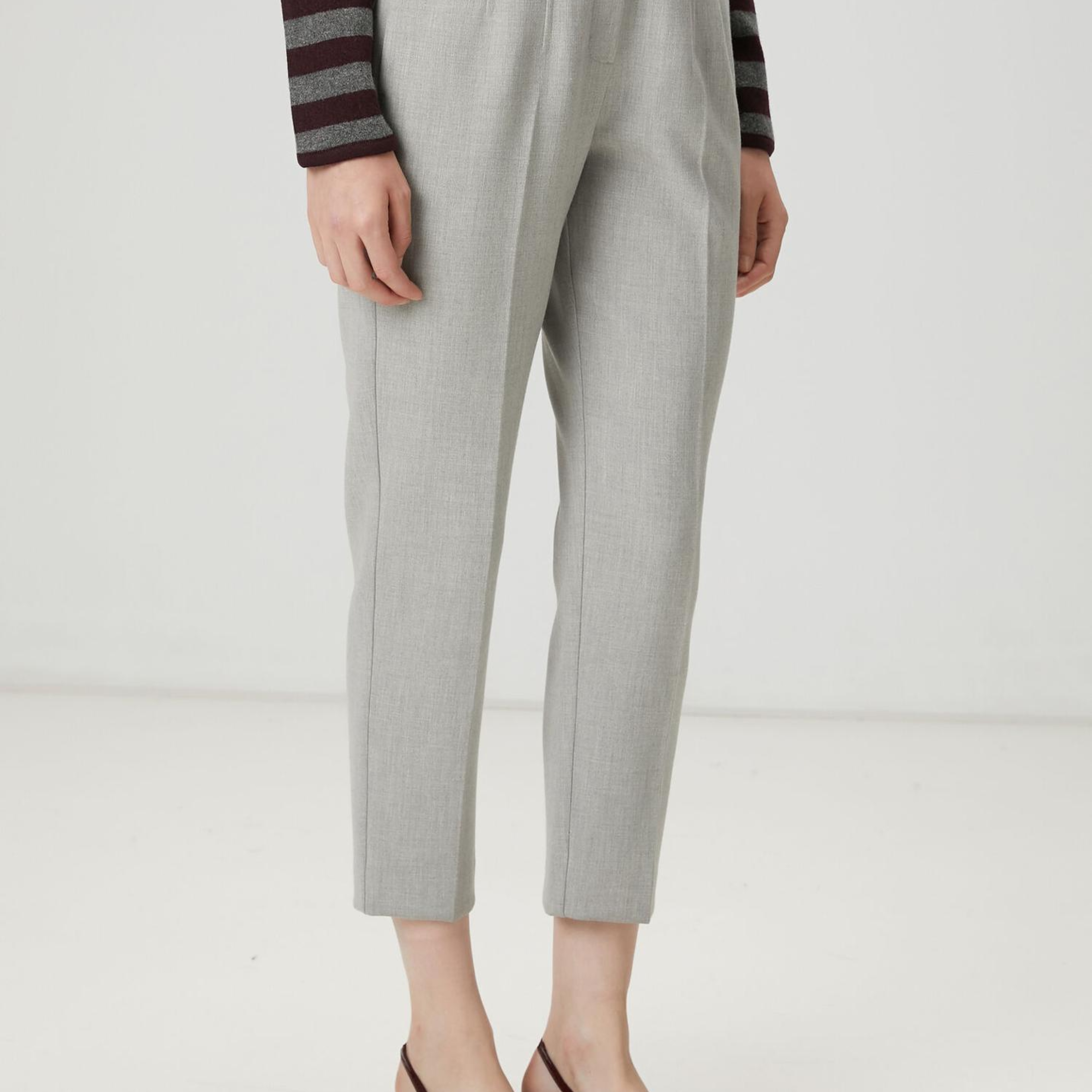 Beymen Club Kadın Gri Slim Cigarette Pantolon