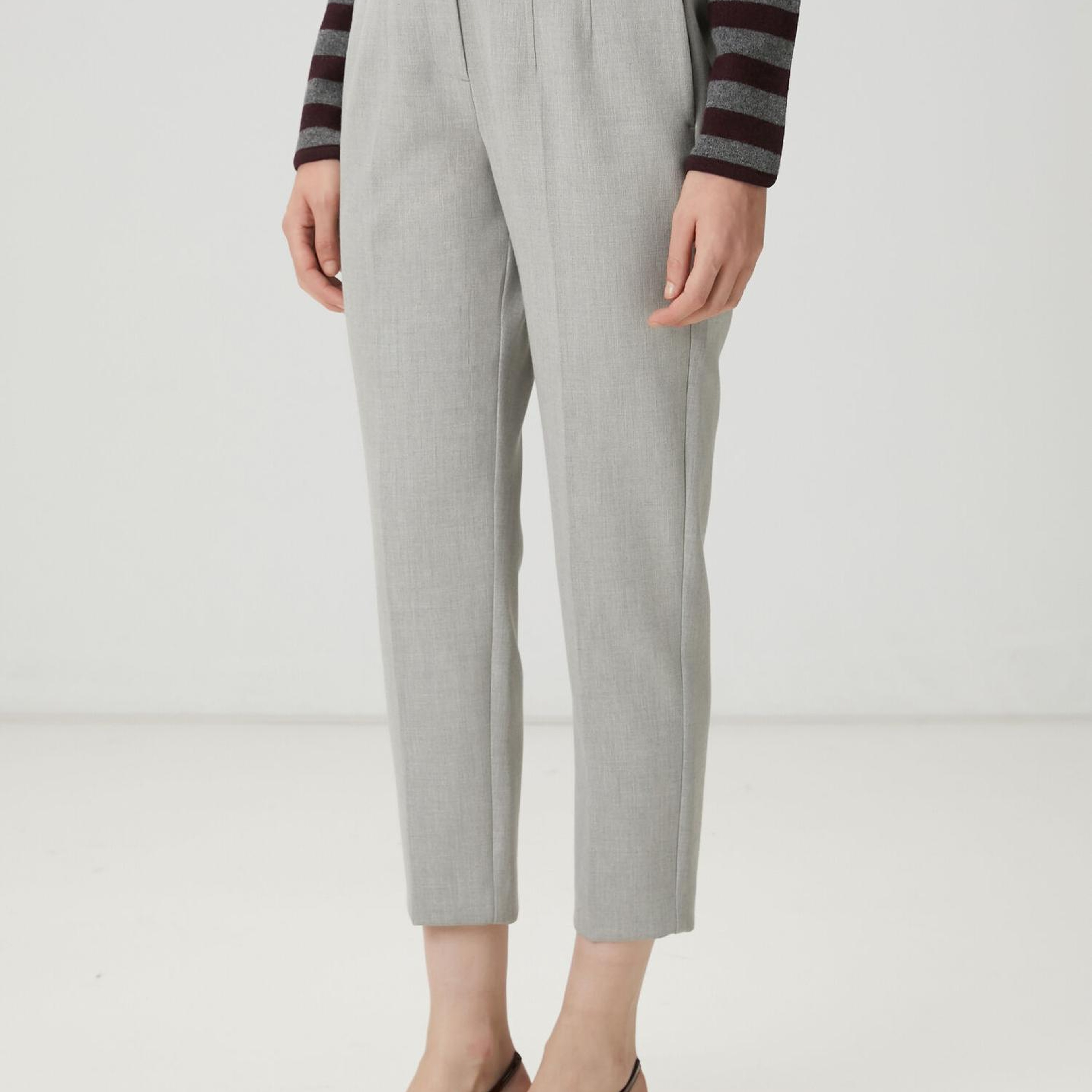 Beymen Club Kadın Gri Slim Cigarette Pantolon