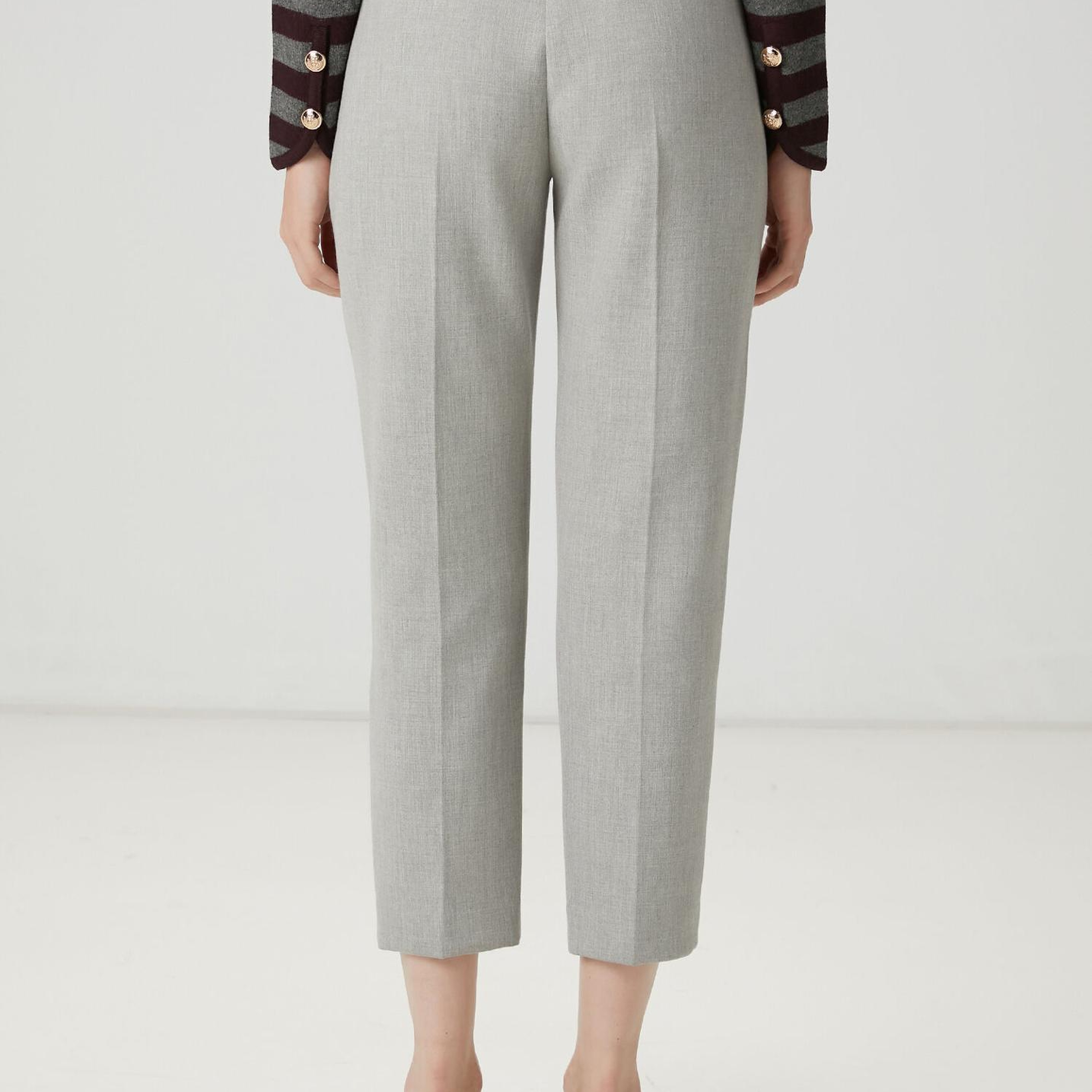 Beymen Club Kadın Gri Slim Cigarette Pantolon