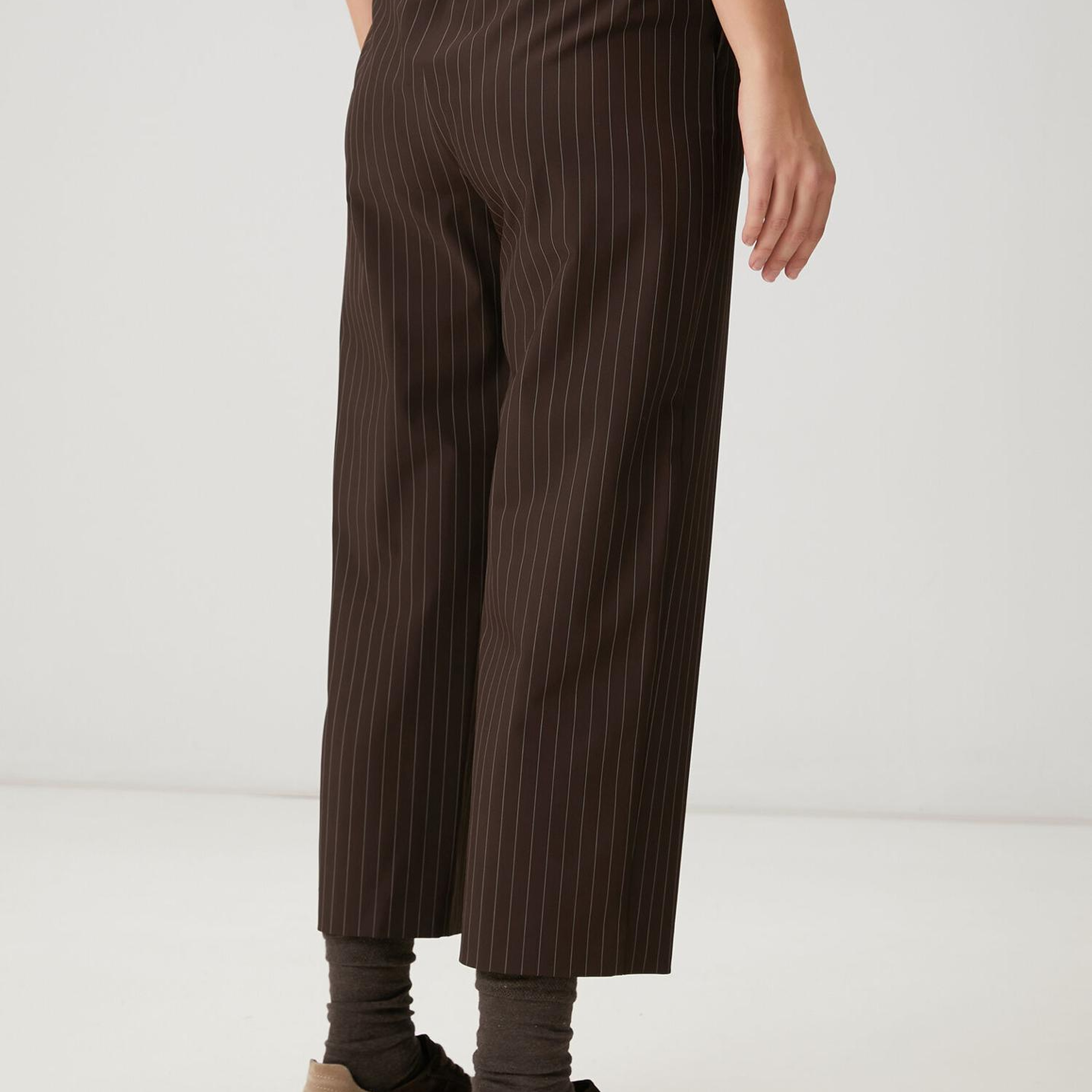 Beymen Club Kadın Kahverengi Çizgili Pantolon