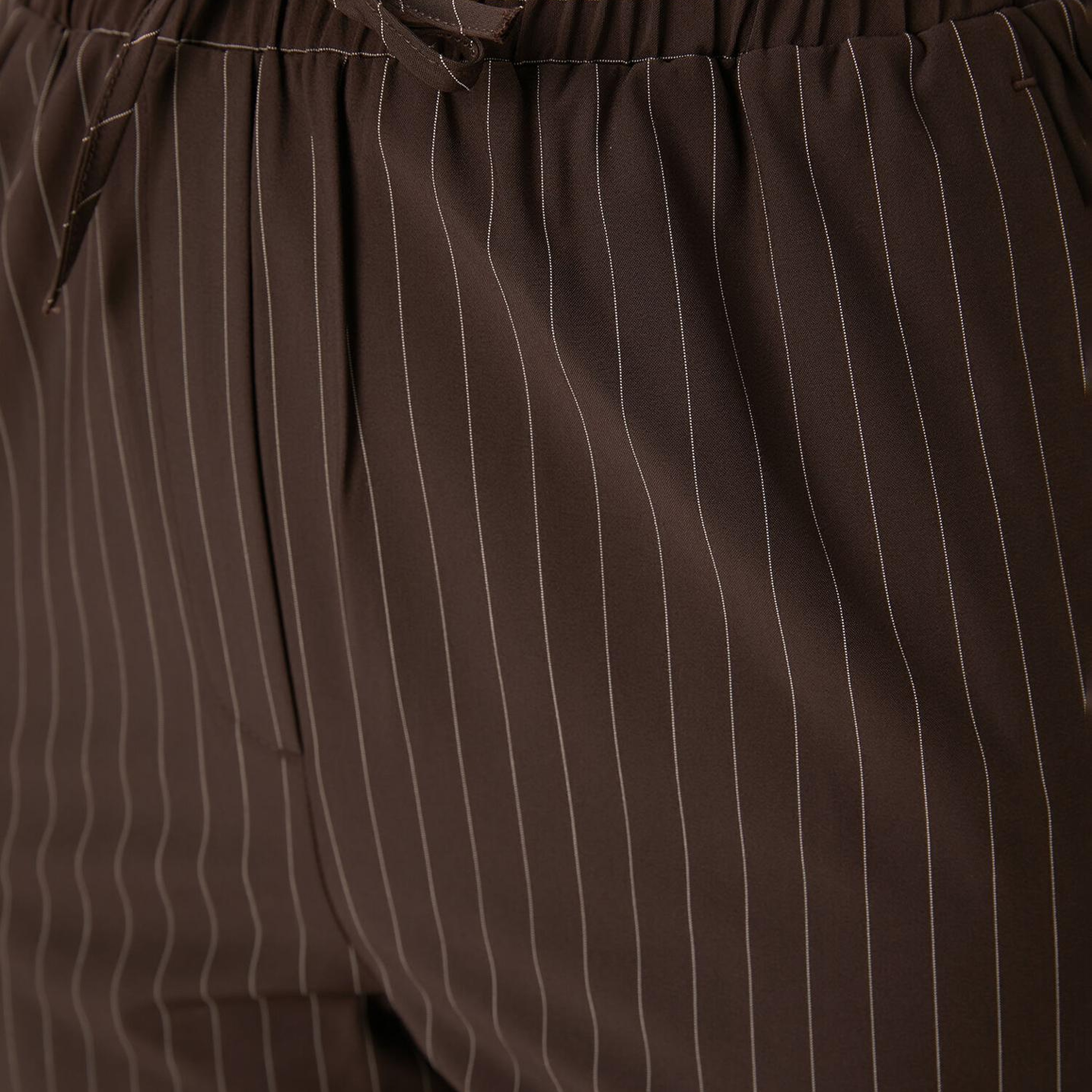 Beymen Club Kadın Kahverengi Çizgili Pantolon