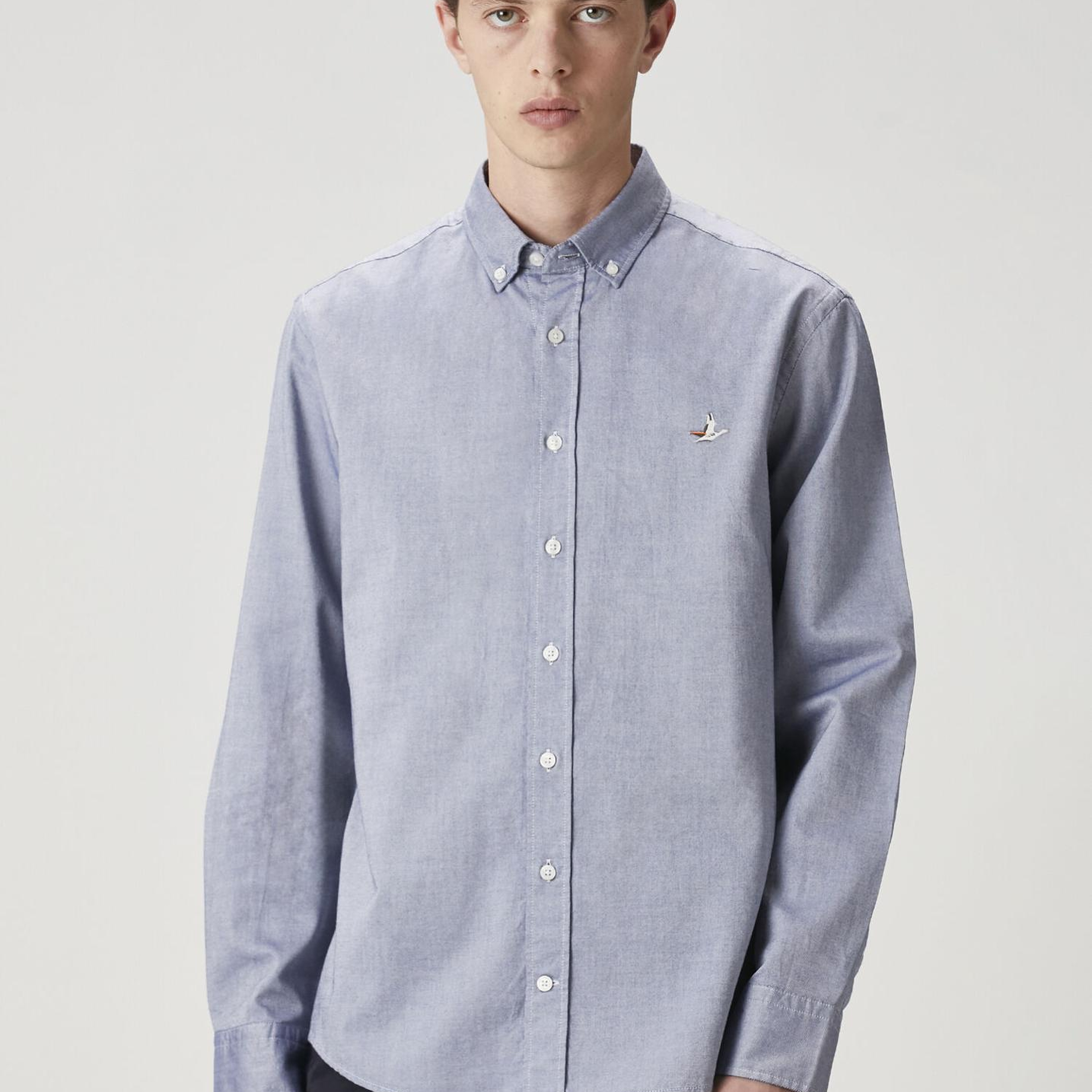 Beymen Club Erkek Comfort Fit Mavi Oxford Gömlek