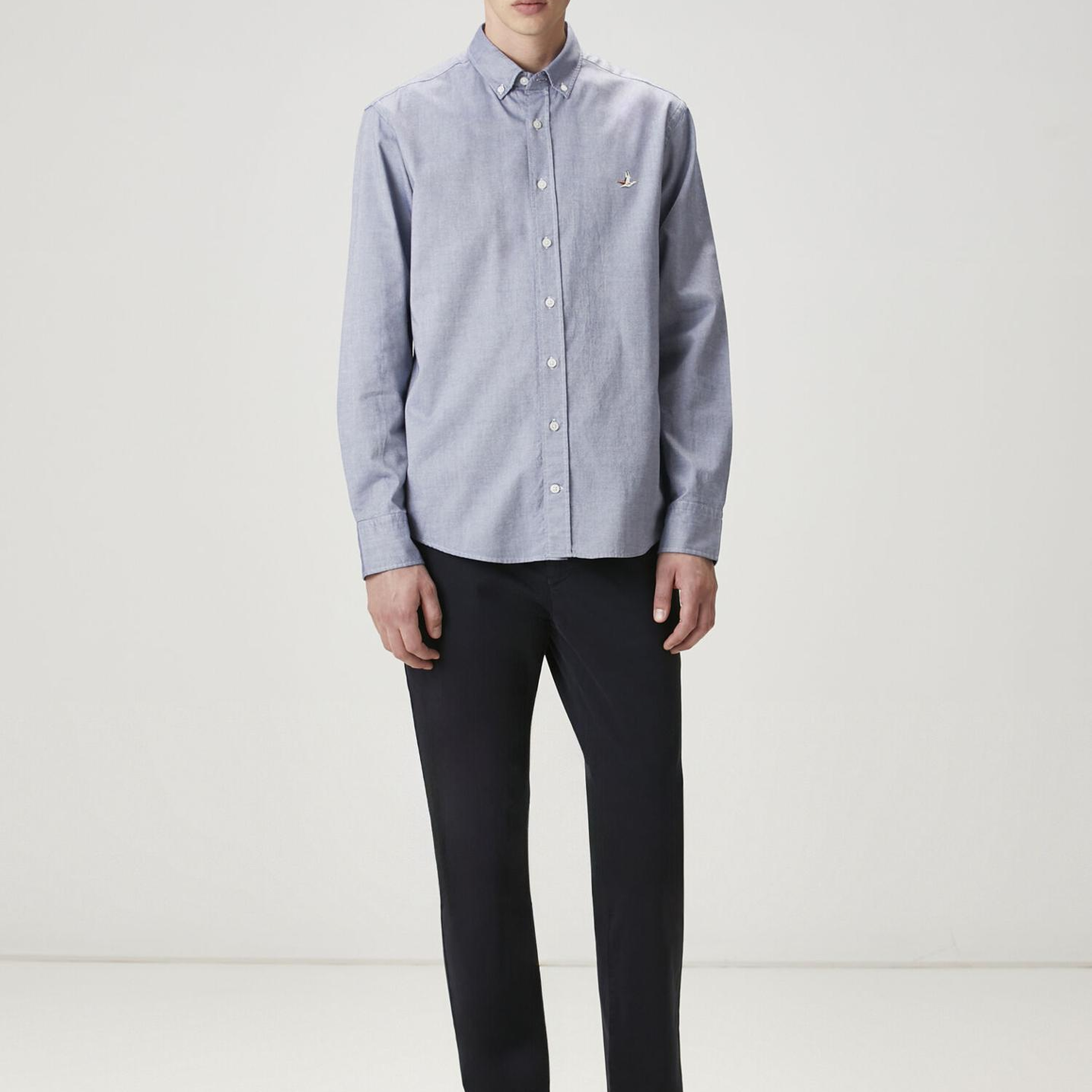 Beymen Club Erkek Comfort Fit Mavi Oxford Gömlek