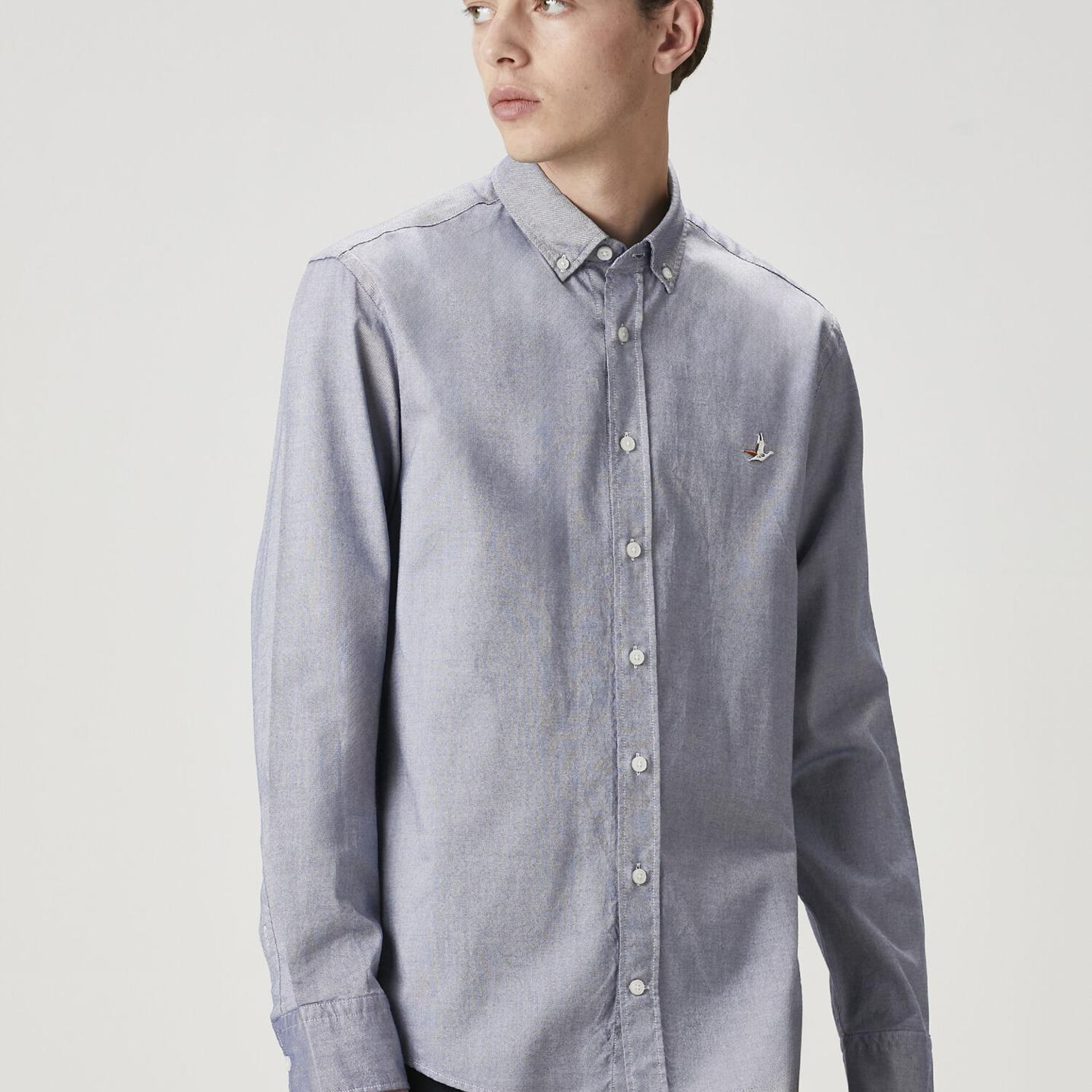 Beymen Club Erkek Comfort Fit Mavi Oxford Gömlek